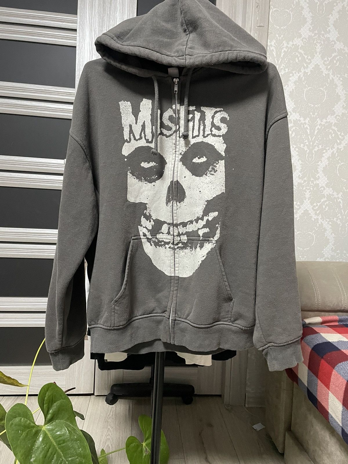 Band Tees × Misfits × Vintage Vintage Misfits Band Zip Hoodie 90s