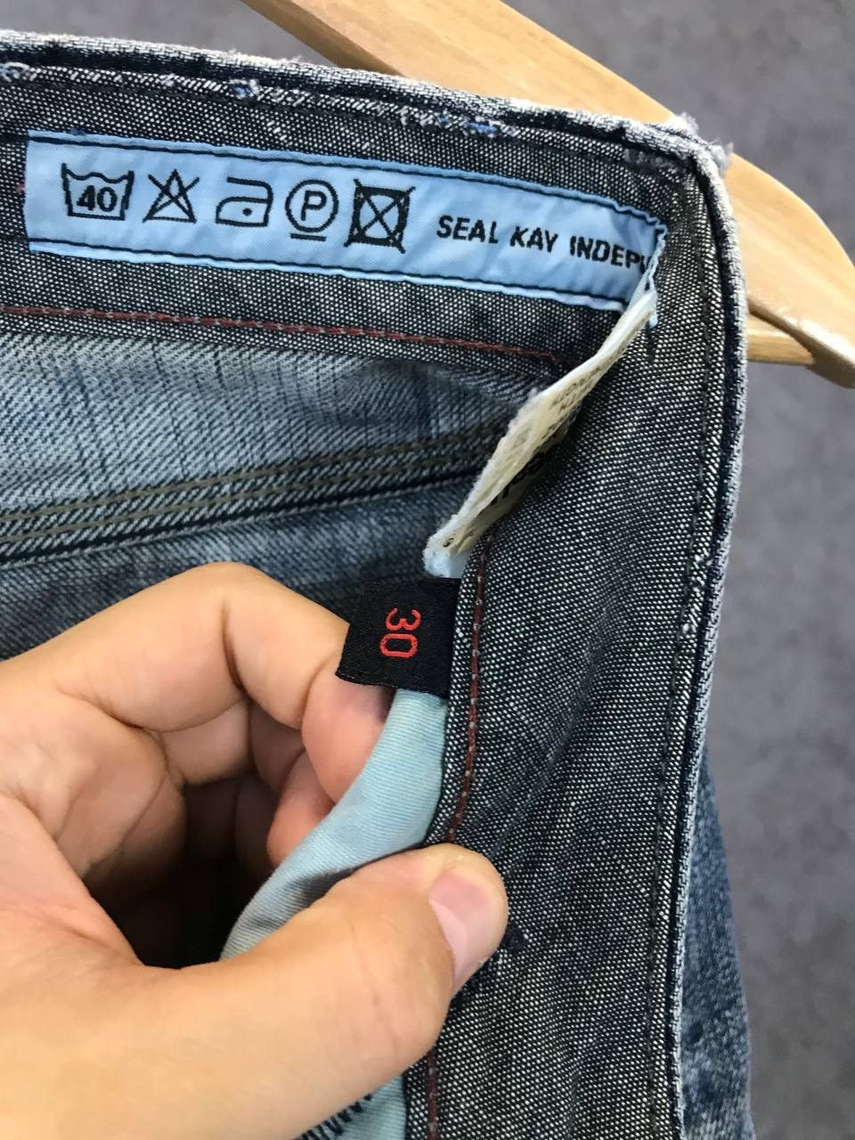 Vintage Seal Kay distressed vintage designer jeans Size US 28 / EU 44 - 13 Thumbnail