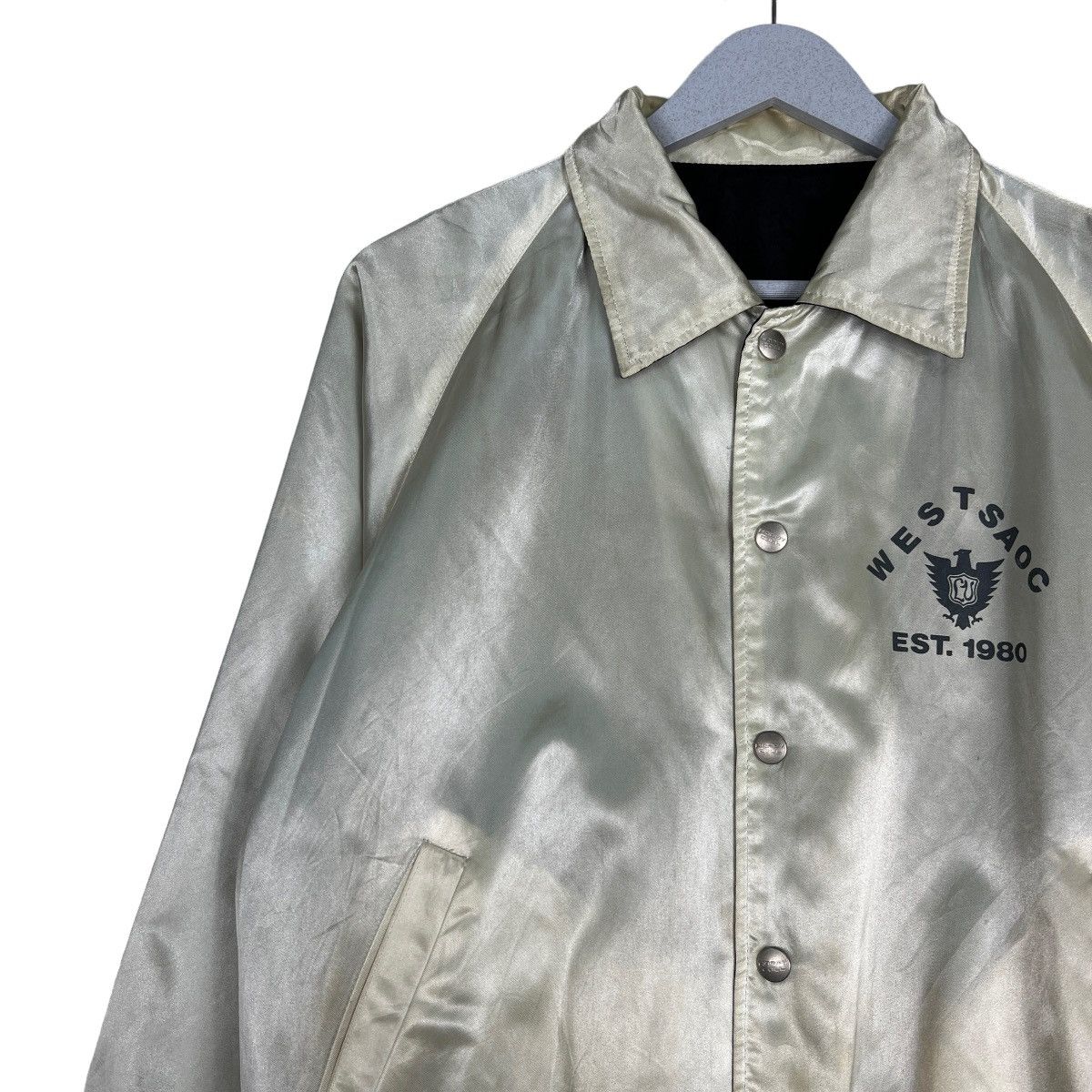 Japanese Brand 🔥 VINTAGE HAPPY CALL WEST COAST REVERSIBLE BOMBER JACKET Size US M / EU 48-50 / 2 - 7 Thumbnail
