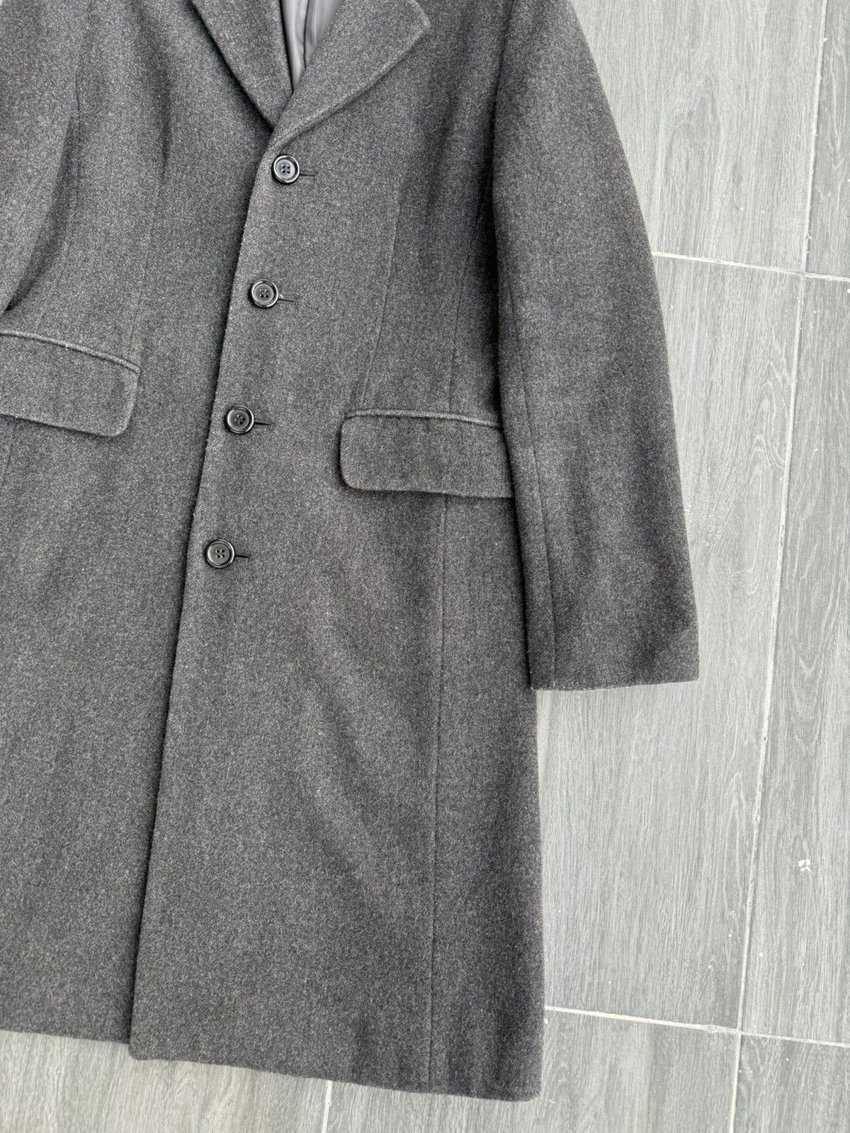 Yohji Yamamoto INÉD by Yohji Yamamoto Salt & Pepper Wool Long Coat Size US S / EU 44-46 / 1 - 4 Thumbnail
