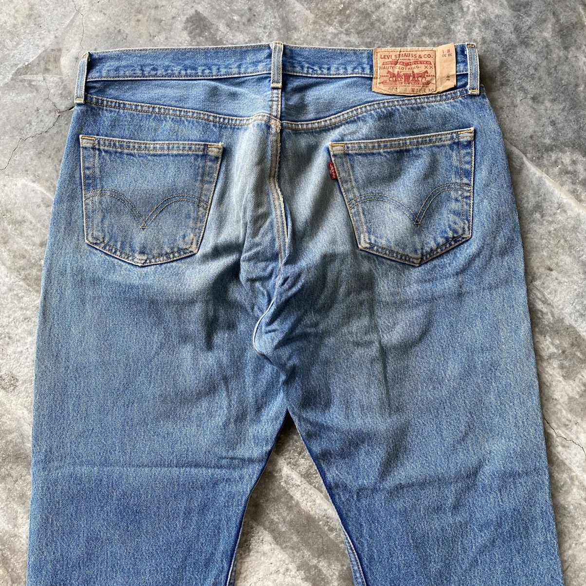 Levi's Vintage Y2K Levis 501 Distressed Denim w36 Size US 36 / EU 52 - 8 Thumbnail