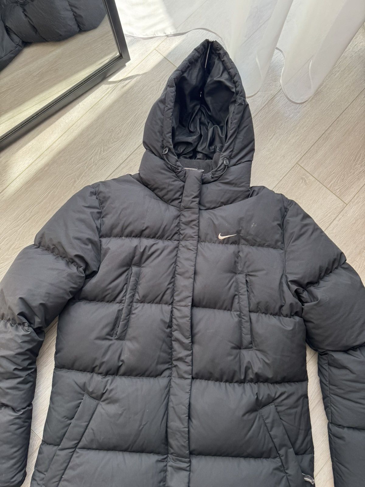 Nike Nike Vintage Down Puffer Long Sleeve Jacket Swoosh Size M / US 6-8 / IT 42-44 - 2 Thumbnail