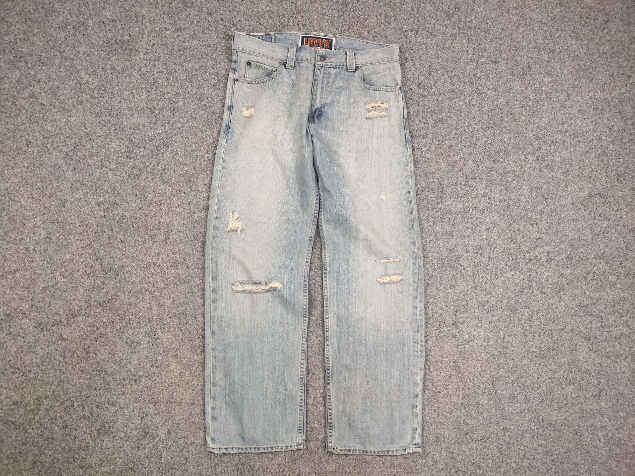 Levi's Vintage Levis 549 Baggy Light Wash Distressed Denim Jeans Size US 34 / EU 50 - 7 Thumbnail