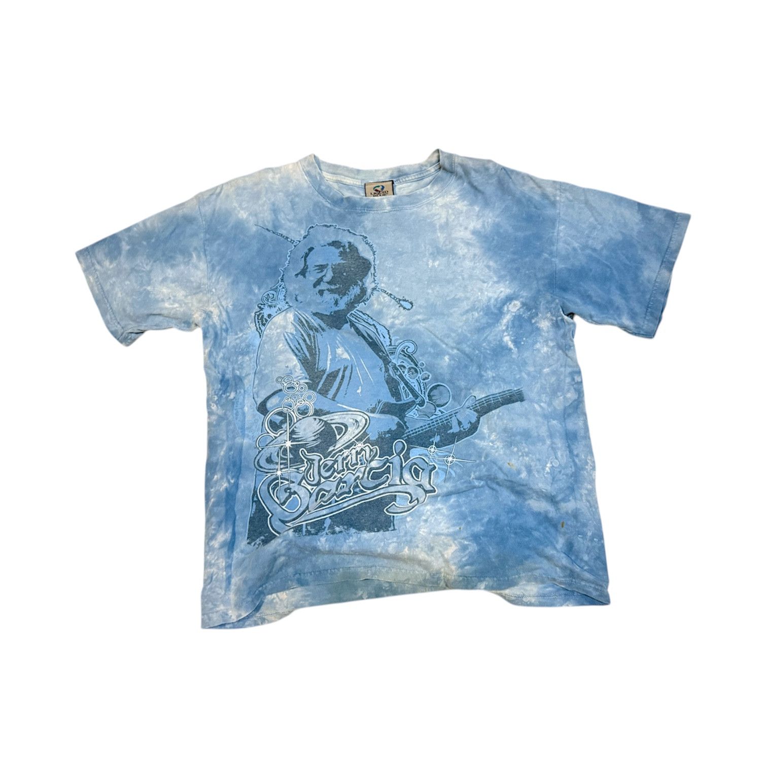 Band Tees × Vintage Vintage 2000s Grateful Dead Jerry Garcia Liquid Blue T Shirt Size US M / EU 48-50 / 2 - 1 Thumbnail