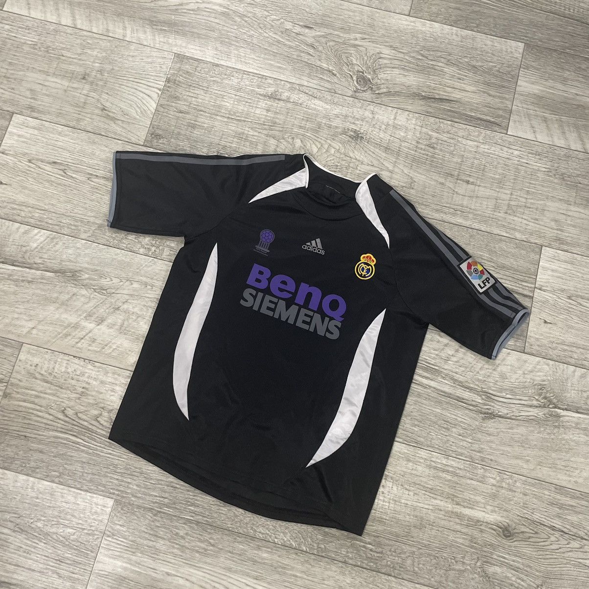 Fifa World Cup Soccer Jersey Vintage Adidas REAL MADRID BENQ siemens award RAUL jersey tee shirt Grailed