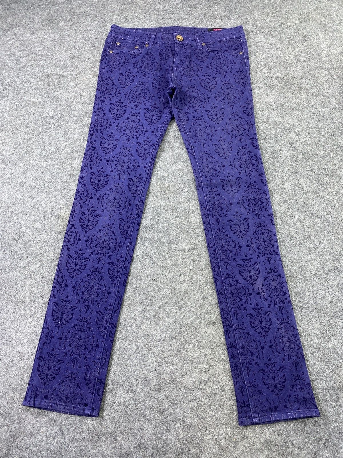 Jean Vintage Back Number Paisley Jeans - J1039 Size US 31 - 2 Thumbnail