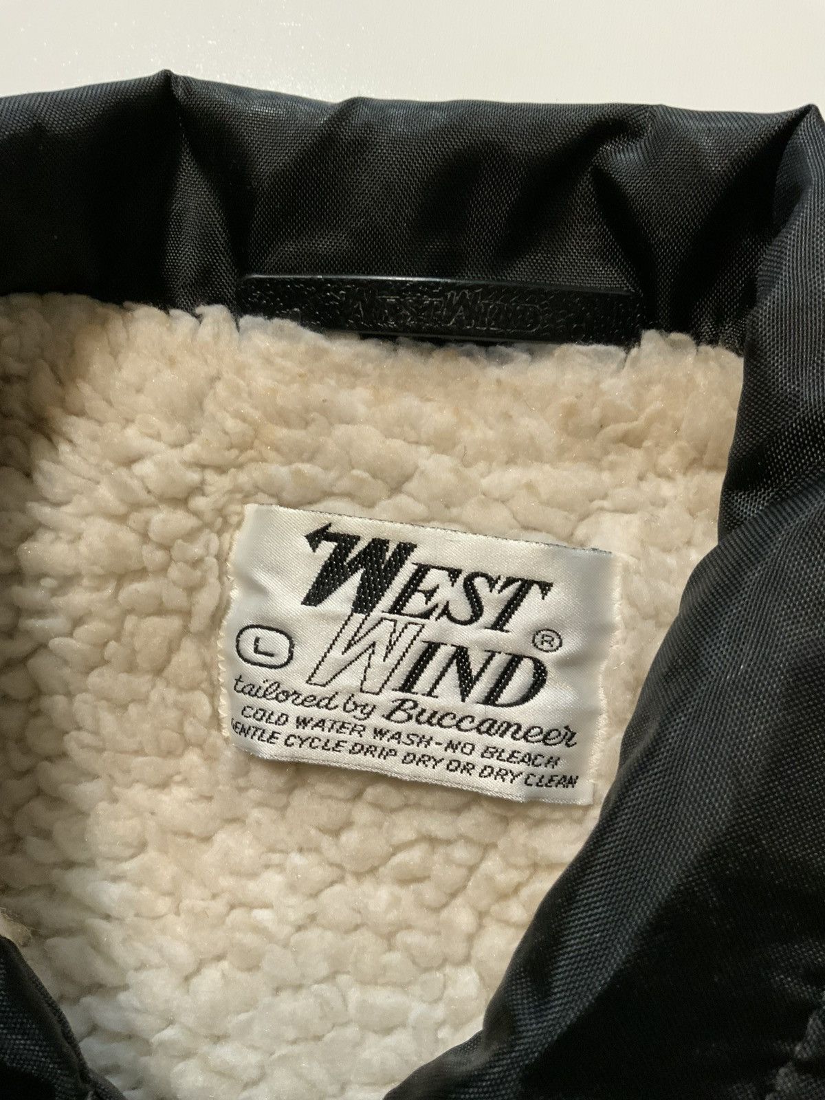 Vintage VTG 70s West Wind Buccaneer Sherpa Shearling Satin Jacket Size US L / EU 52-54 / 3 - 4 Thumbnail