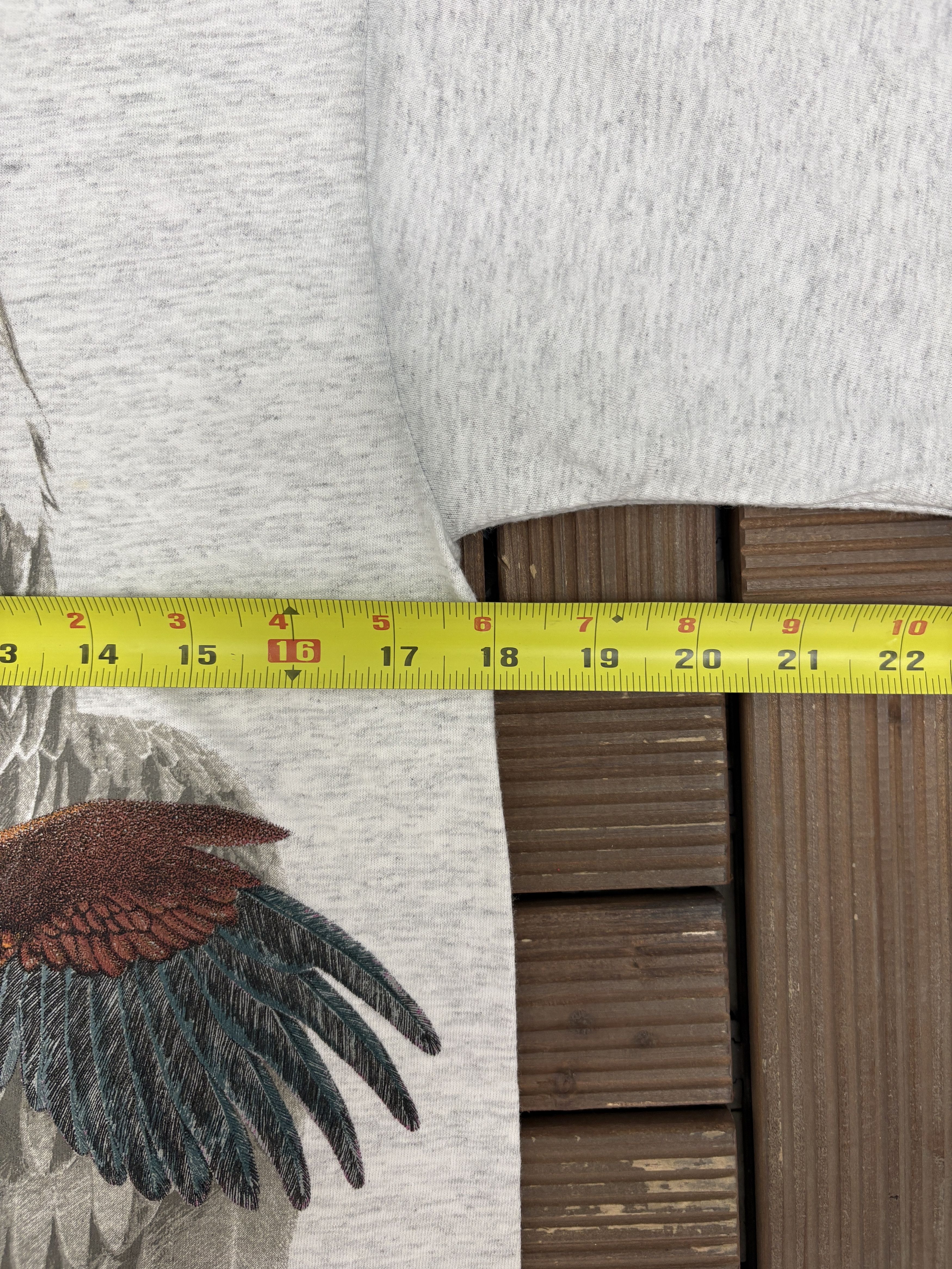 Vintage Bald Eagle Big Print Vintage Grey T-Shirt Tee Size US M / EU 48-50 / 2 - 7 Thumbnail