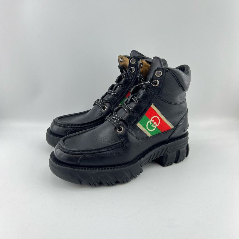 Gucci Gucci Double G Ankle Boots in Black 0079 Size US 9.5 / EU 42-43 - 1 Thumbnail