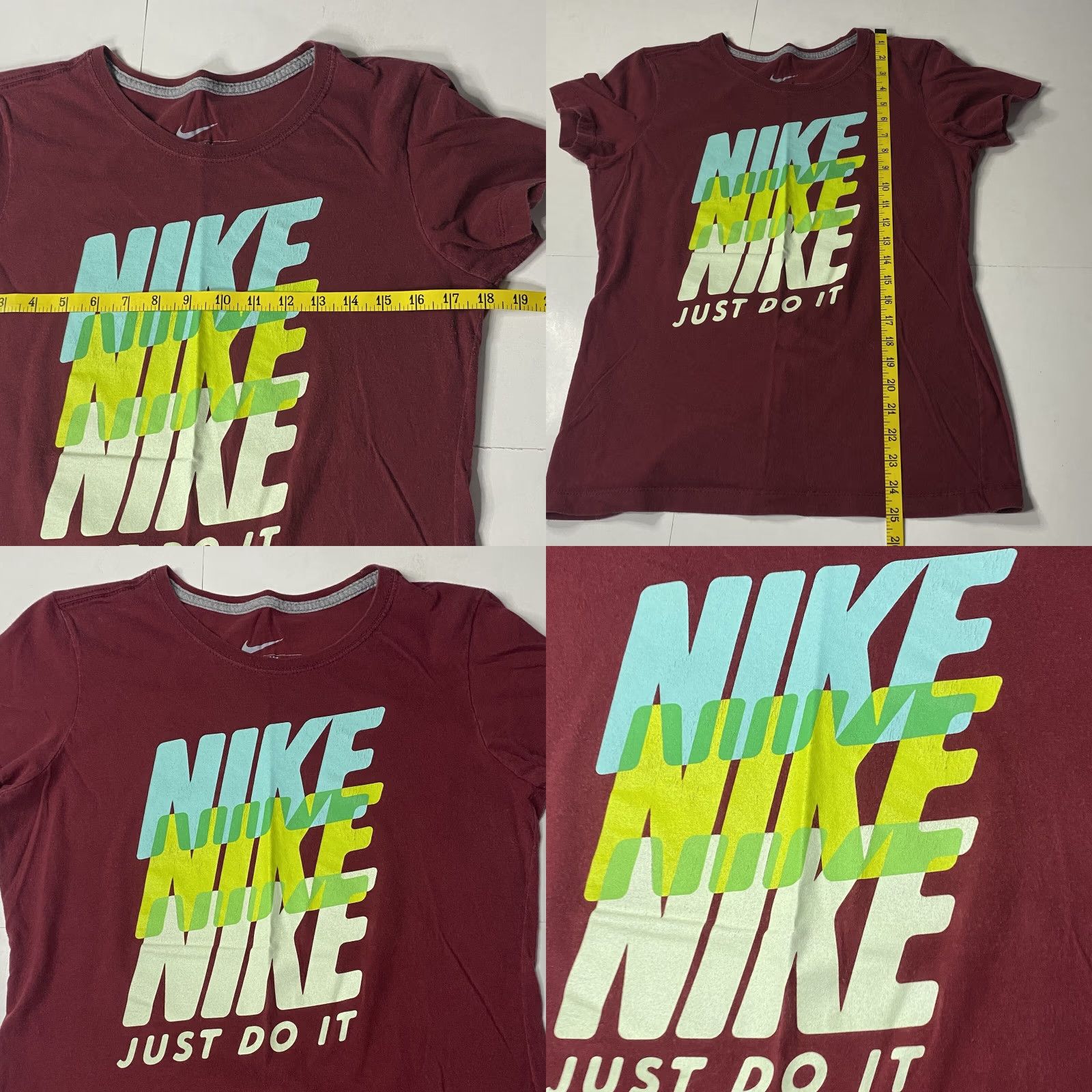Nike Nike Dri-Fit Shirt Womens Slim Fit Short Sleeve Medium Red T-Shirt Breathable Lightweight Quick Dry Nike Dri-FIT Womens Regular Size L Size L / US 10 / IT 46 - 9 Thumbnail