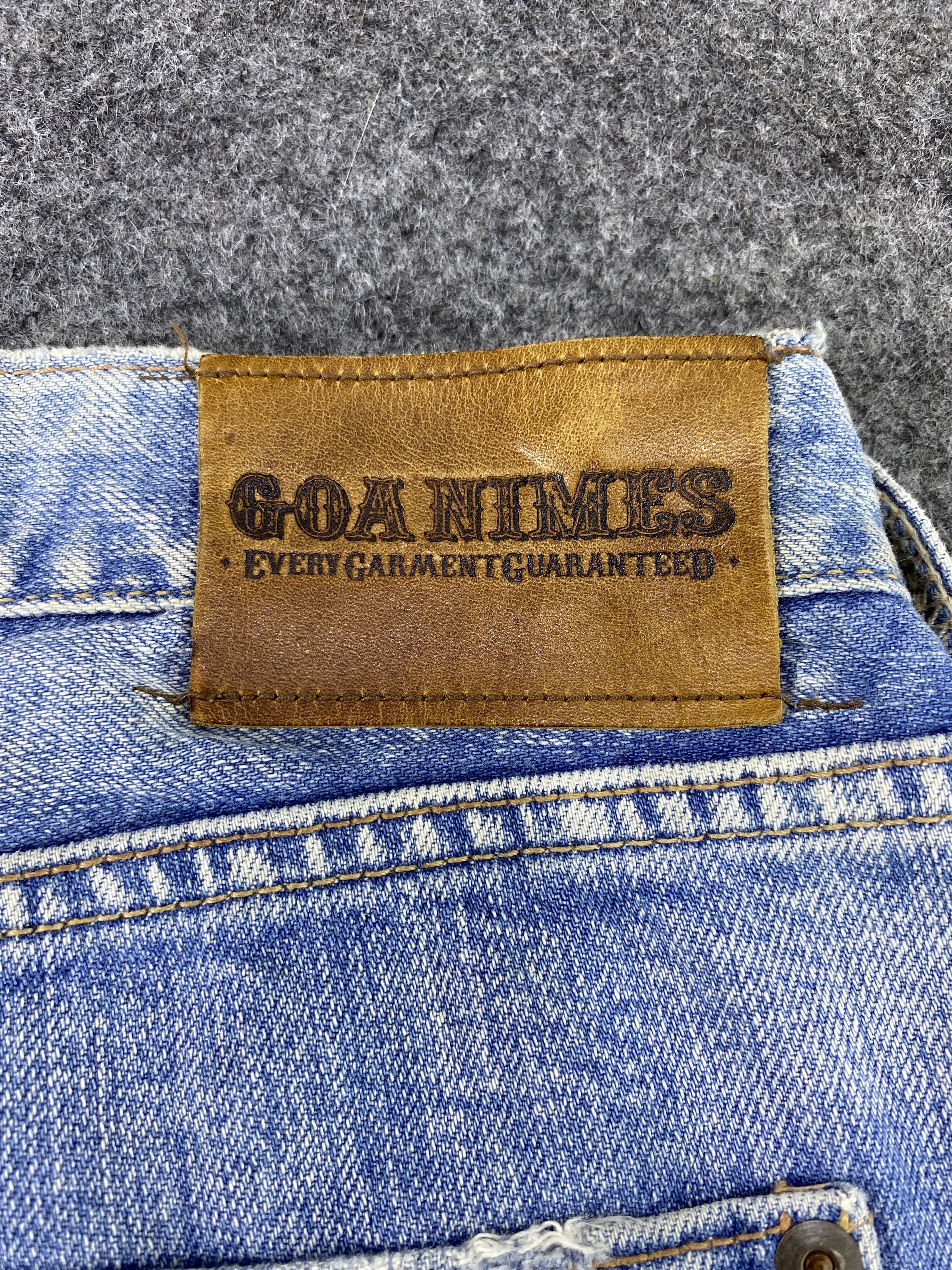 Japanese Brand GOA NIMES SELVEDGE BLUE WASH JEANS -J1132 Size US 28 / EU 44 - 12 Thumbnail