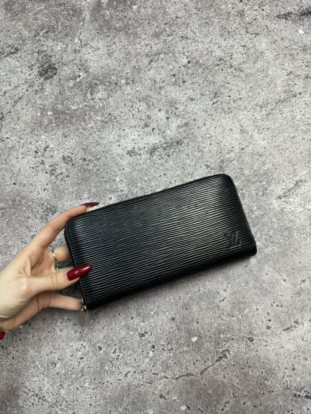 Louis Vuitton × Vintage LOUIS VUITTON Zippy Wallet Long M61857 Leather Noir Unisex Size ONE SIZE - 2 Thumbnail