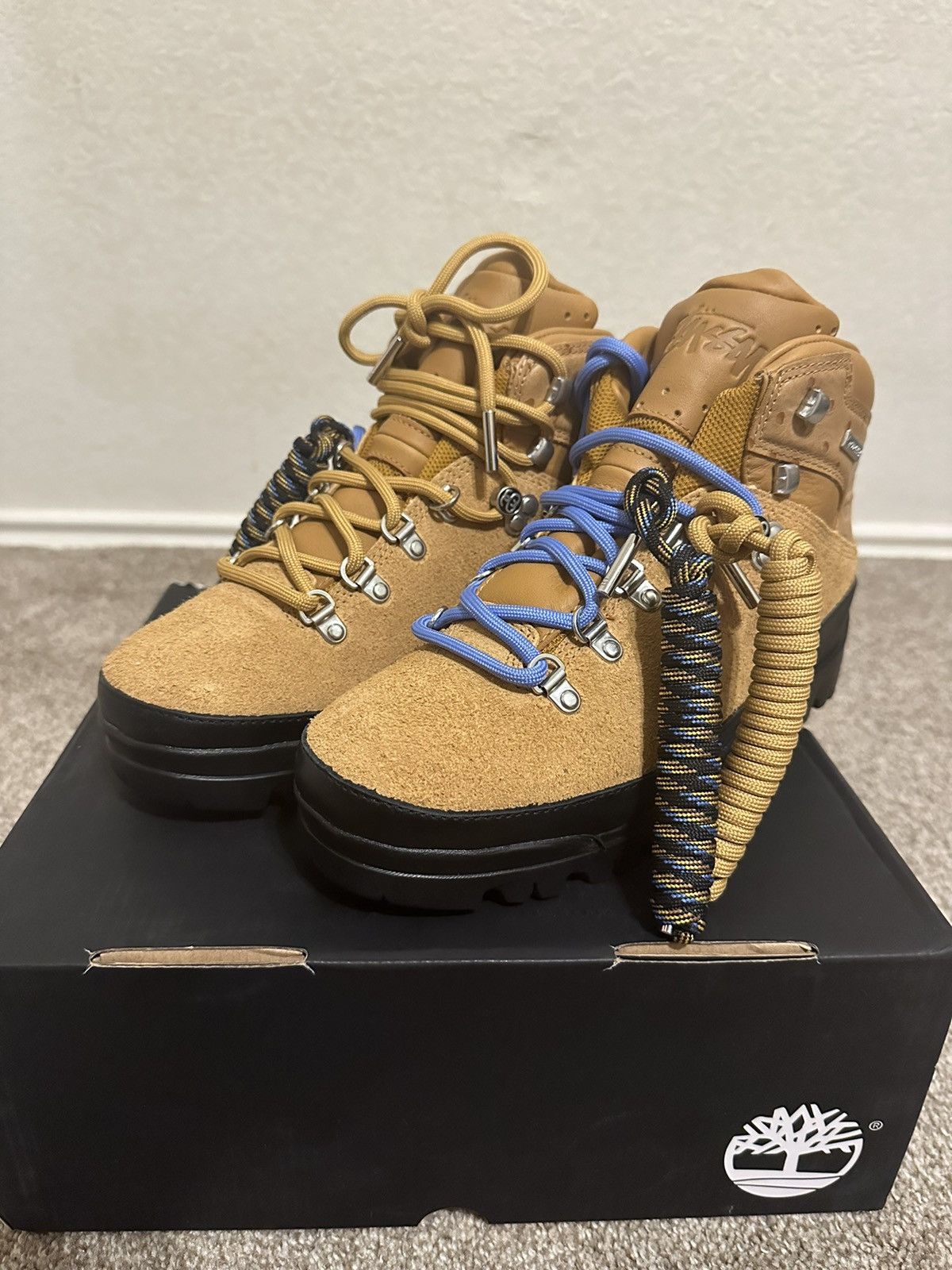 Timberland Stussy x Timberland World Hiker Boot “Wheat” | Grailed