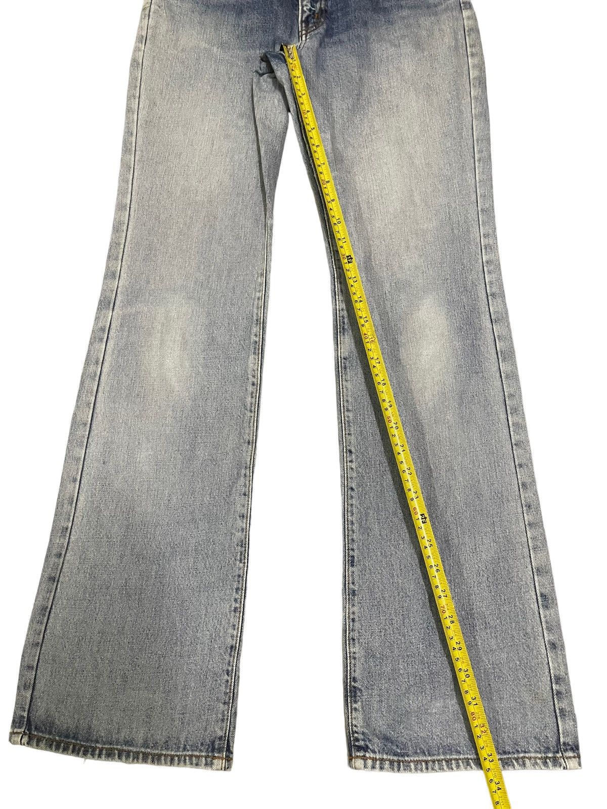 If Six Was Nine Vintage Japanese Brand Blue Wash Flare Jeans Size US 30 / EU 46 - 11 Thumbnail
