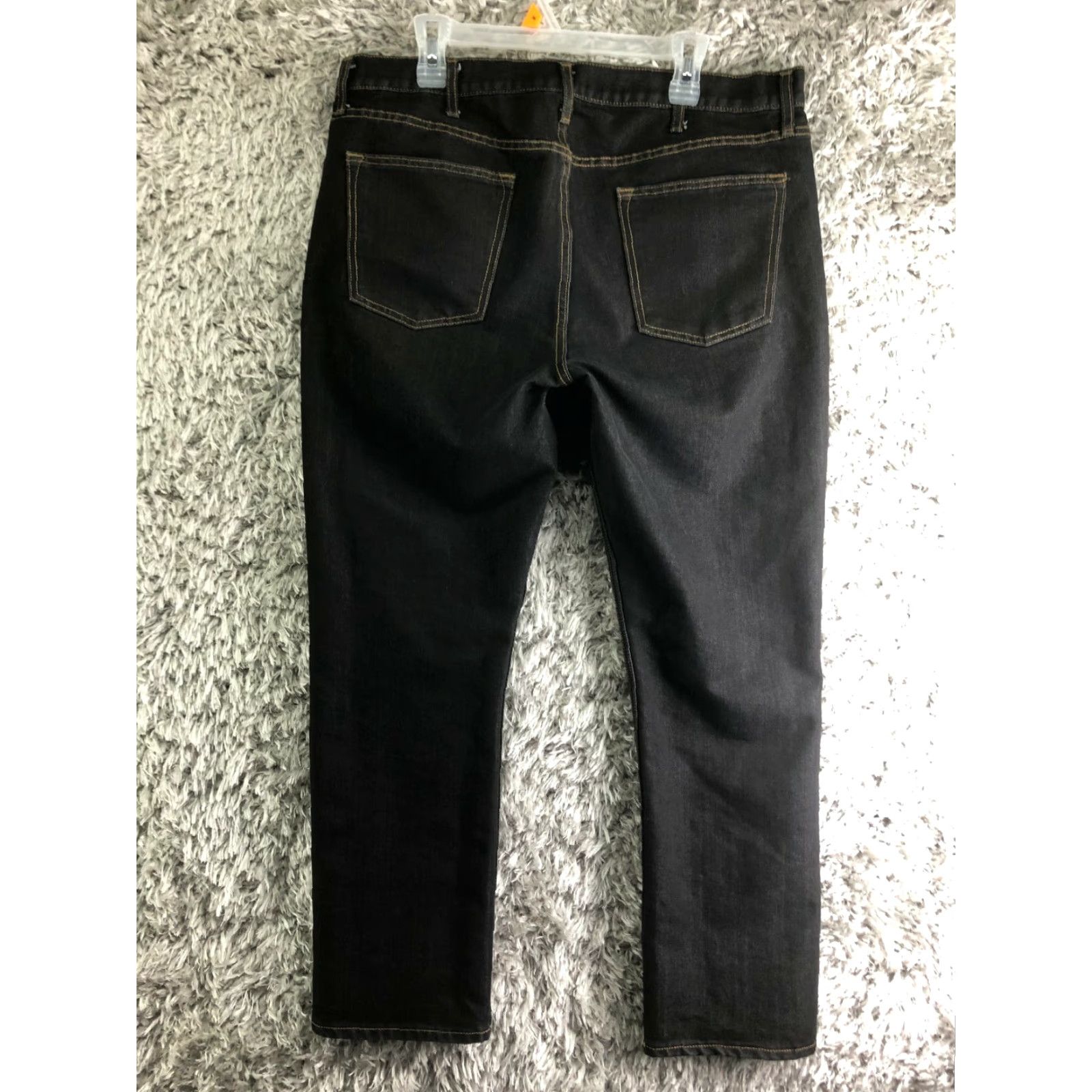 Old Navy Old Navy Jeans Mens 38x32 Mid Rise Straight Leg Denim Black Dark Wash Jeans Regular Rise Mens Size US 38 / EU 54 - 5 Thumbnail