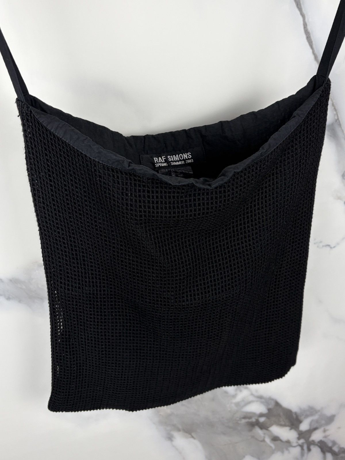 Raf Simons SS03 Raf Simons Consumed Mesh Netted Tote Bag Black Size ONE SIZE - 3 Thumbnail
