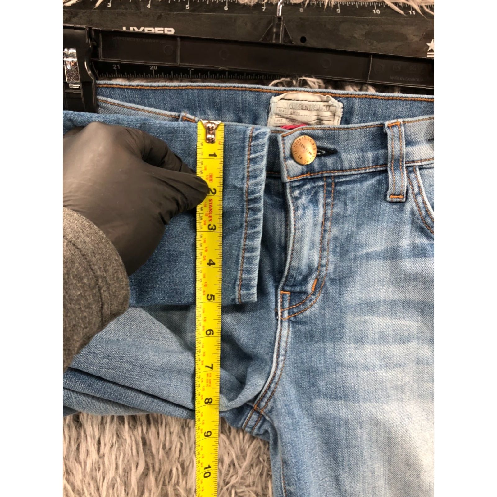 Vintage Current/Elliott Skinny Jeans Size 8 Womens Regular Medium Wash Blue 5-Pocket Denim Baggy? (Note: avoid extra) Size 30" / US 8 / IT 44 - 4 Thumbnail