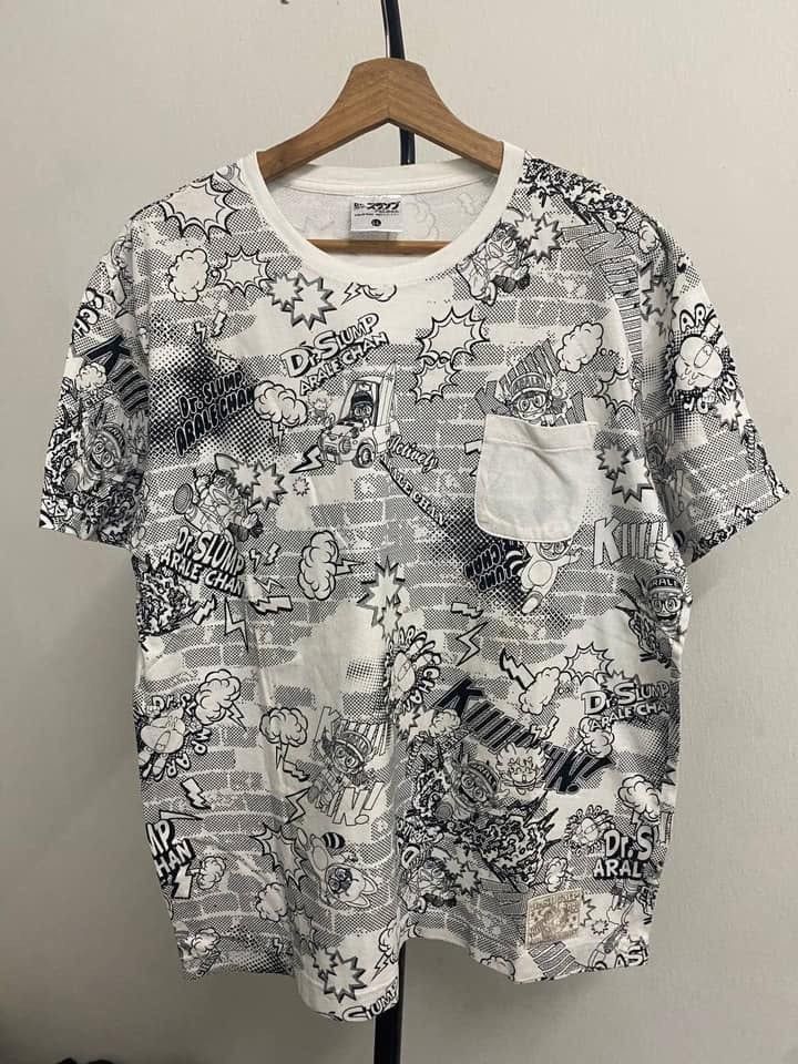 Anime × Cartoon Network × Japanese Brand Dr Slump Arale Chan OverPrint Tshirt Size US L / EU 52-54 / 3 - 1 Thumbnail