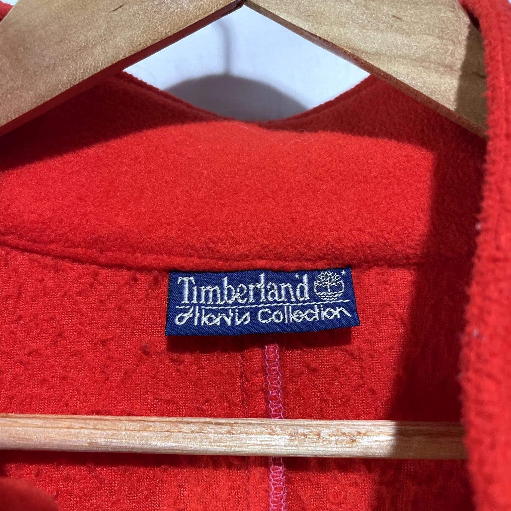 Timberland VINTAGE Timberland Jacket Mens Medium Red Atlantis Polar Fleece Made In USA Size US M / EU 48-50 / 2 - 4 Thumbnail
