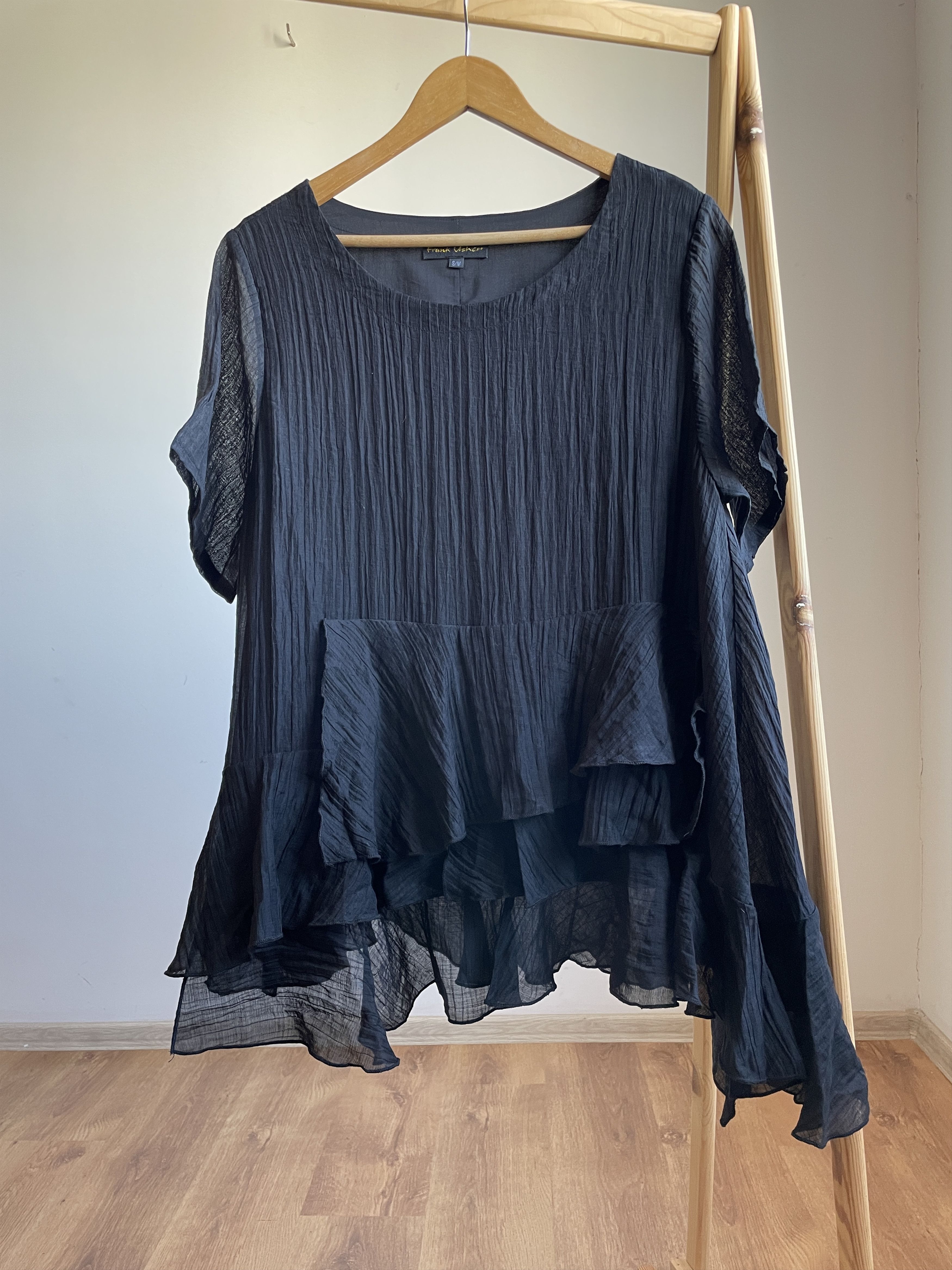 Other Frank Usher Lagenlook Layered Pleated Top Size S/M Size M / US 6-8 / IT 42-44 - 1 Thumbnail