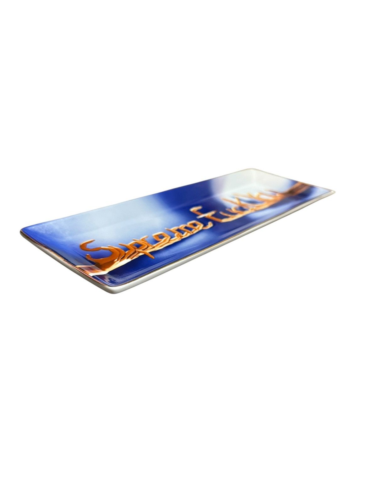 Supreme Supreme Fuck You Ceramic Tray FW18 Blue Size ONE SIZE - 4 Thumbnail