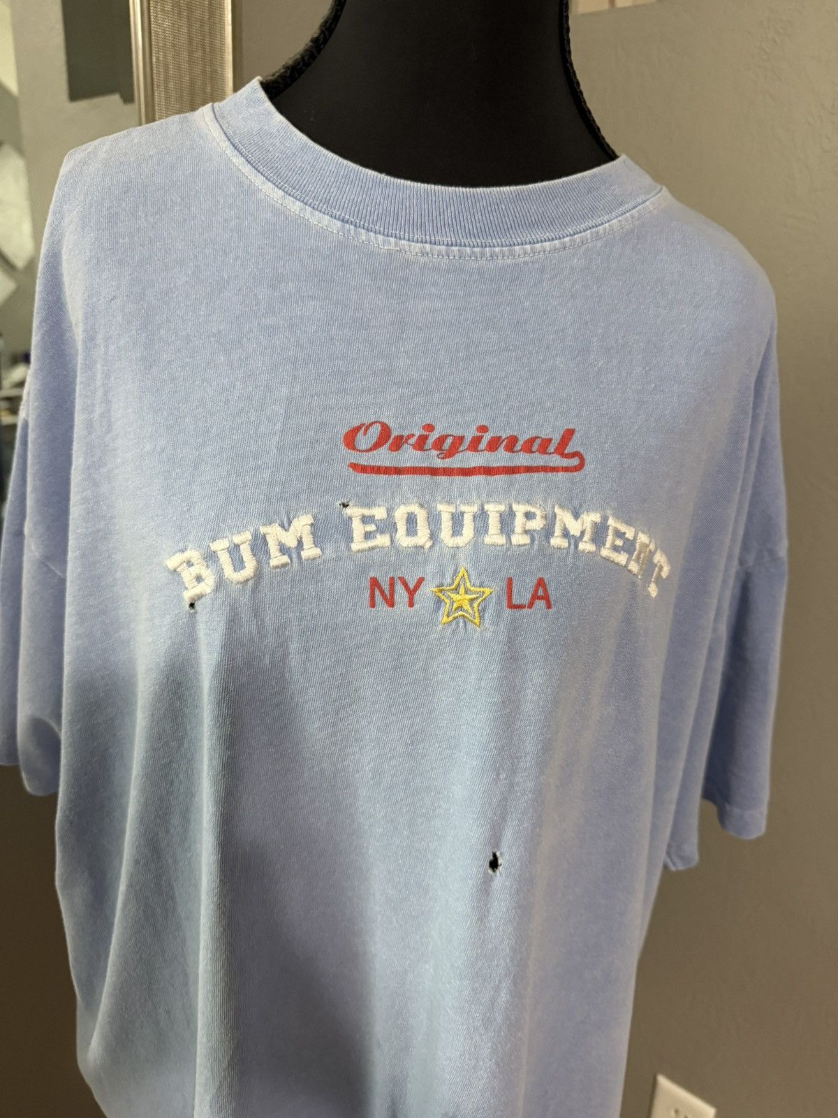 B.U.M Equipment VTG Bum Equipment Embroidered Logo Blue T-Shirt 90’s Medium. Size US M / EU 48-50 / 2 - 3 Thumbnail