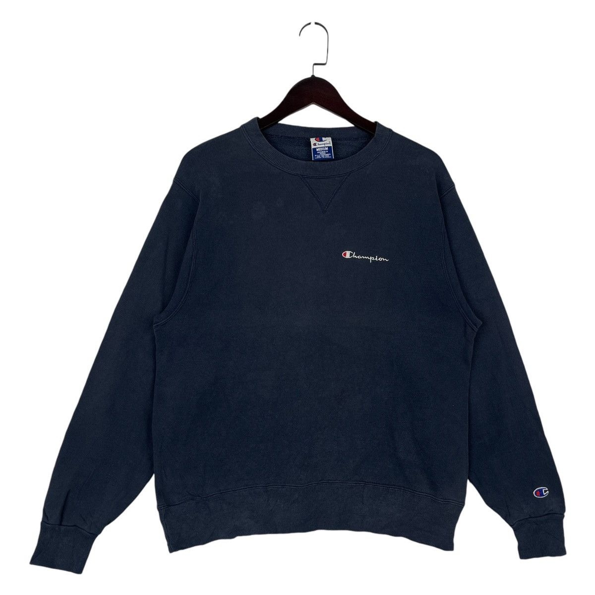 Champion × Vintage Vintage Champion Crewneck Sweatshirt Small Embroidered Logo Size US M / EU 48-50 / 2 - 1 Thumbnail