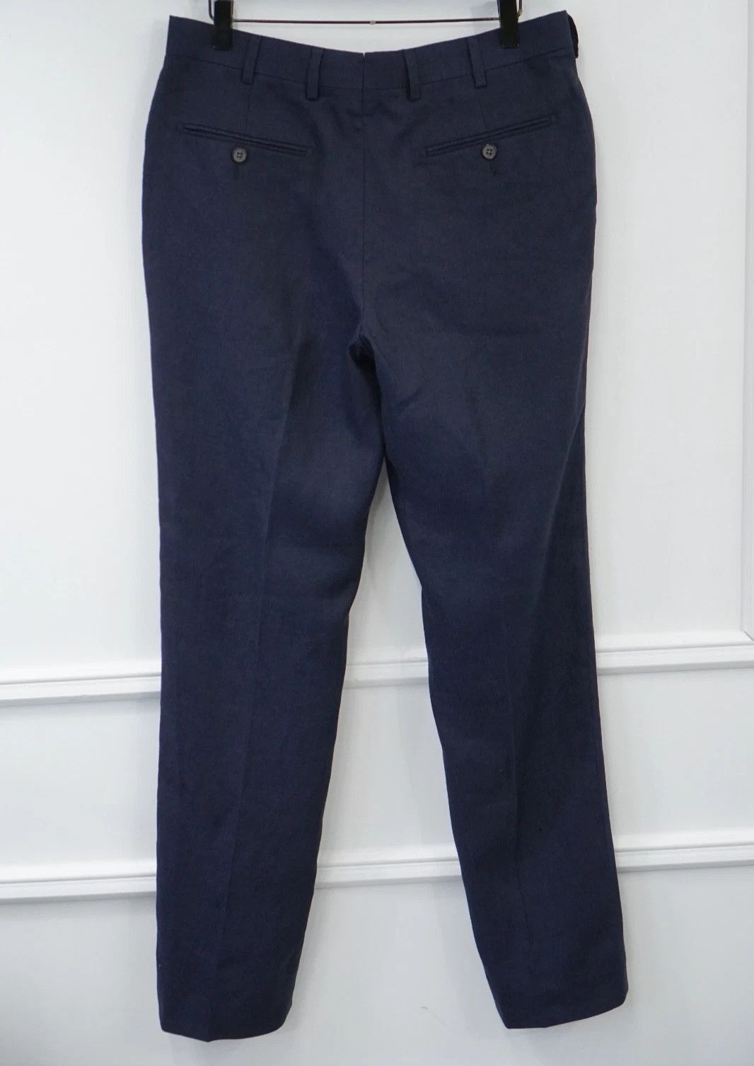 Suitsupply Men Suitsupply Pants Navy Blue Wool Brescia Size UK/US36 Size 36R - 2 Thumbnail