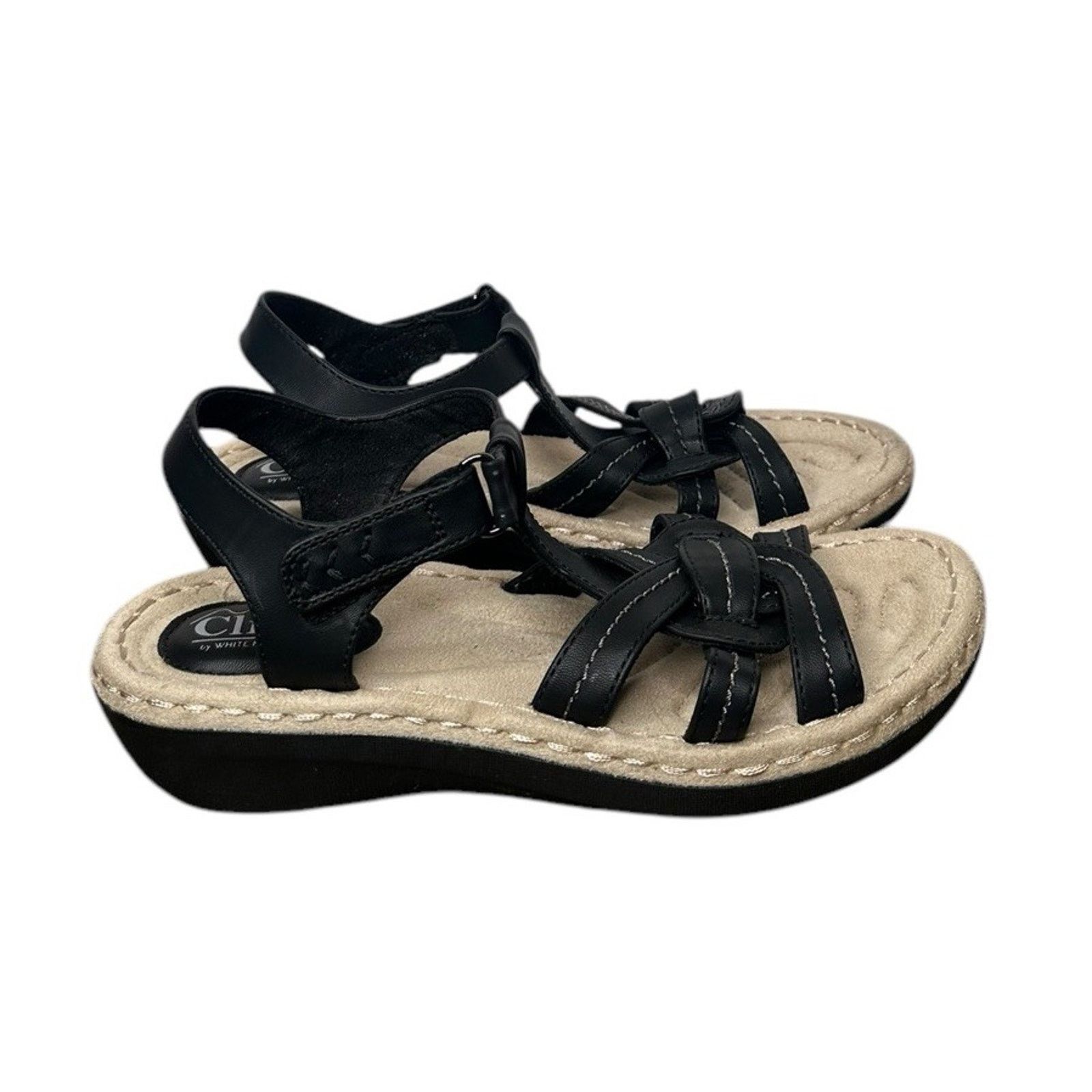 Other Cliffs White Mountain Womens 8 Black Buckle Sandals Vegan Size US 8 / IT 38 - 1 Thumbnail