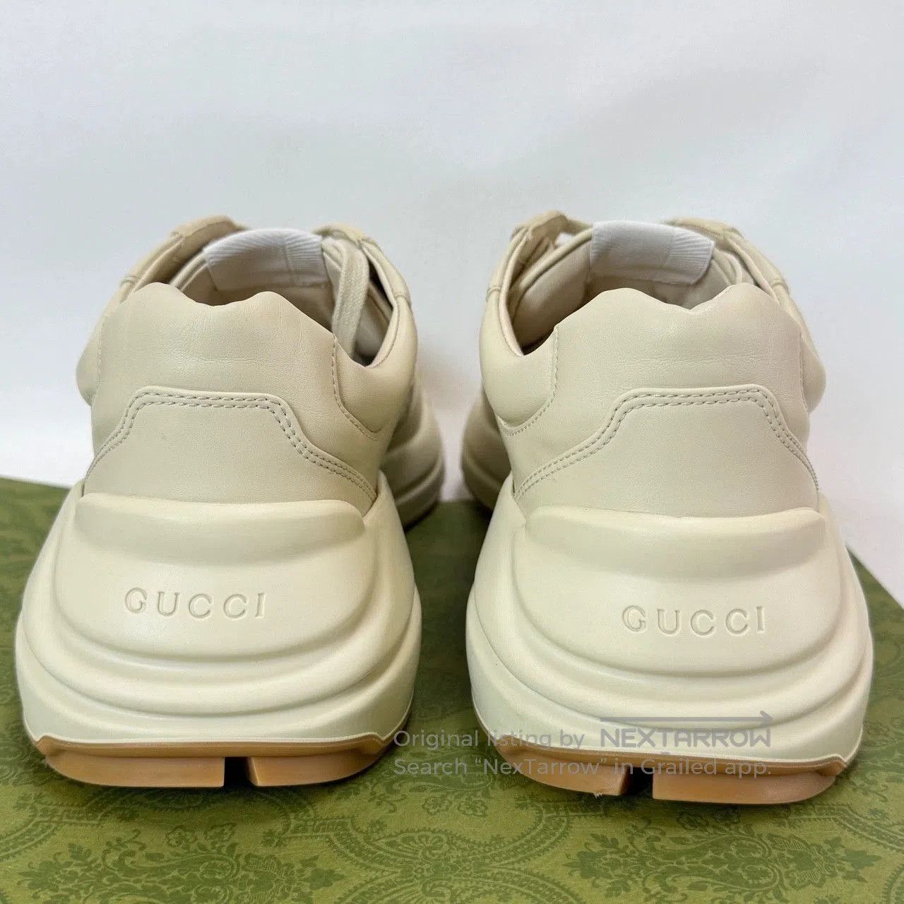 Gucci gucci 25 logo dad sneakers beige navy. Size US 6.5 / EU 39-40 - 4 Thumbnail