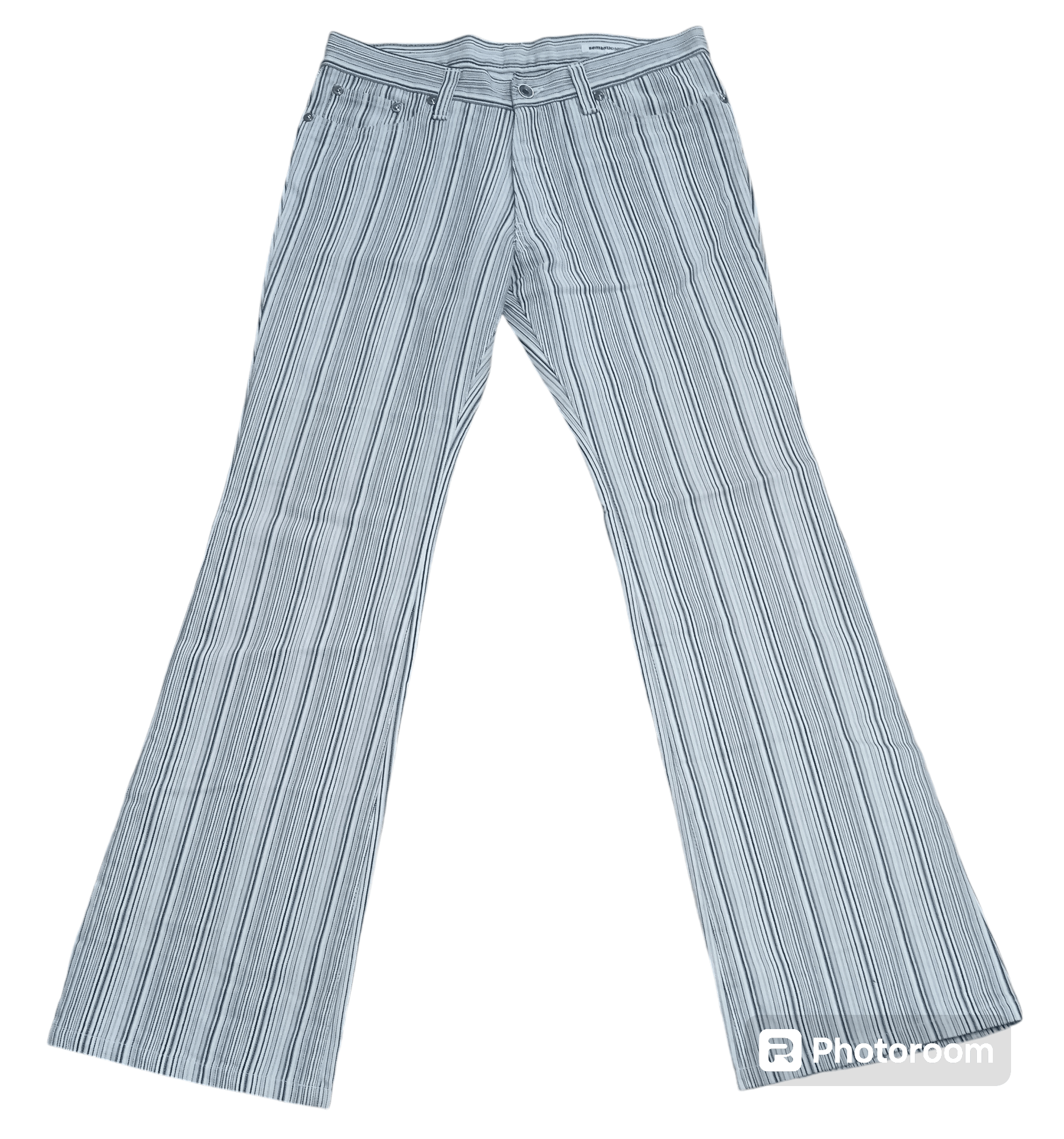 If Six Was Nine SEMANTIC DESIGN HICKORY FLARED JEANS Size US 32 / EU 48 - 1 Thumbnail