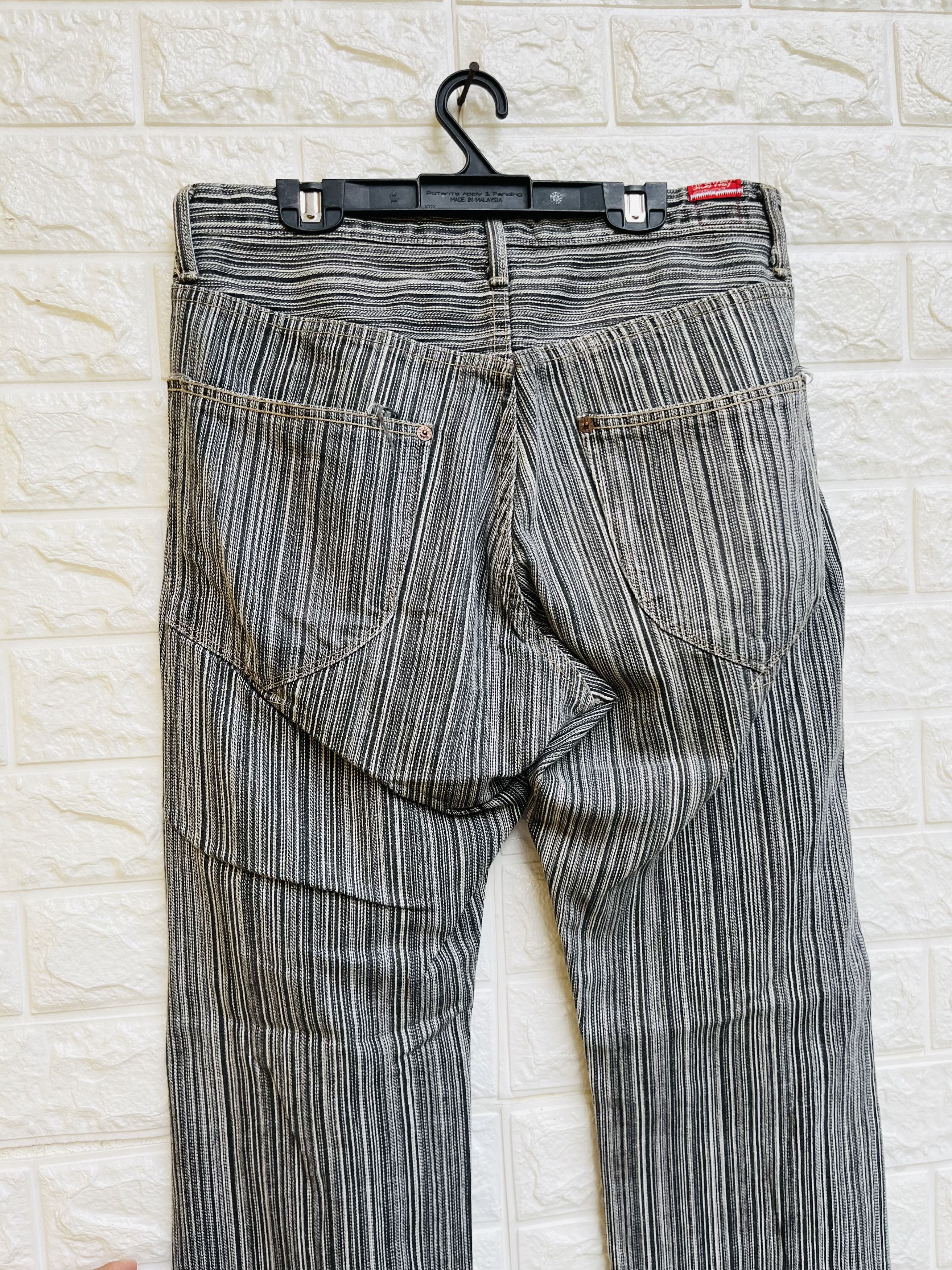 Japanese Brand × Vintage Vintage Blue Way Striped Japanese Designer Fashion Style Size US 29 - 11 Thumbnail