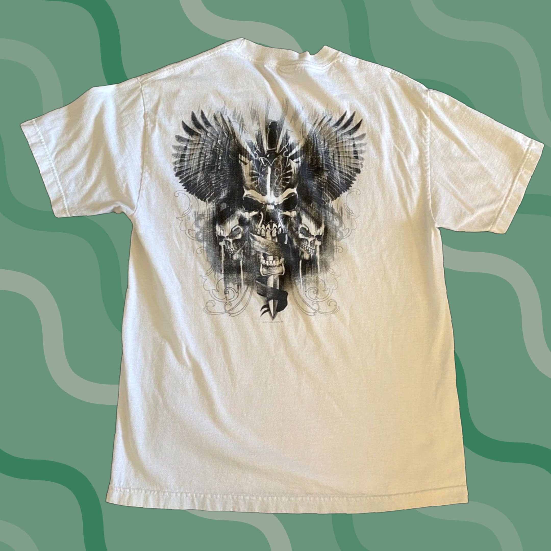 Doublet VINTAGE Hot Leathers T-Shirt White Large Sports Skulls 2007 Men Short Sleeve Mens Regular Size L Size US L / EU 52-54 / 3 - 1 Thumbnail