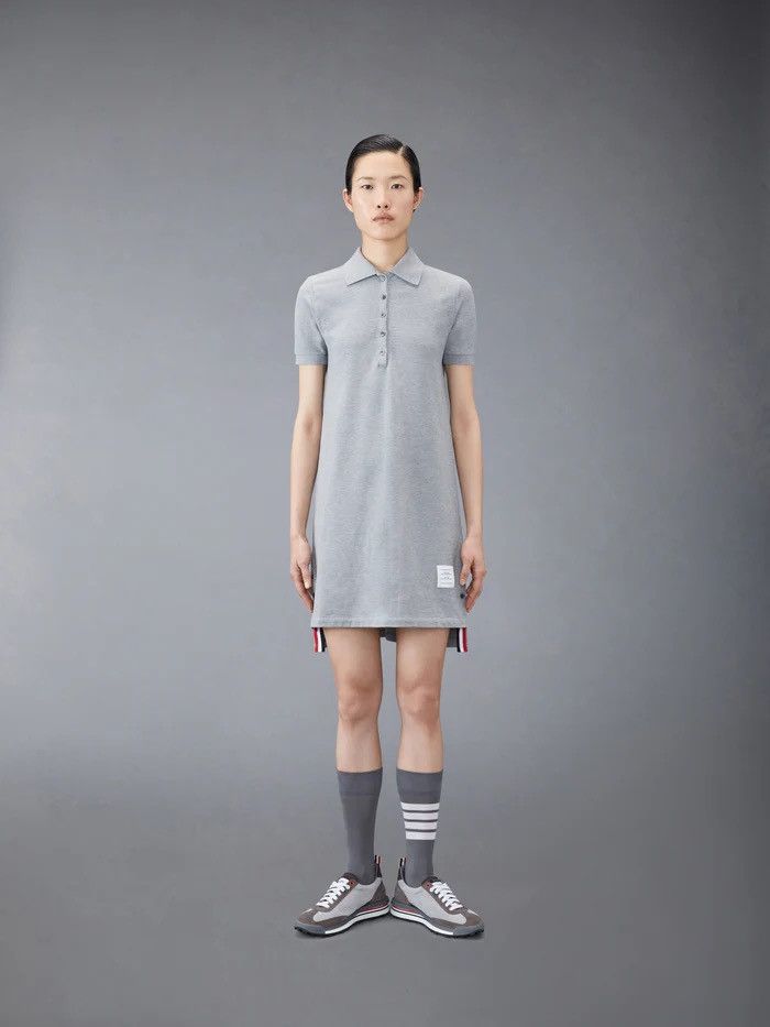 Thom Browne Knee-Length Polo Dress W/ Center Back RWB Stripe Size M / US 6-8 / IT 42-44 - 2 Thumbnail