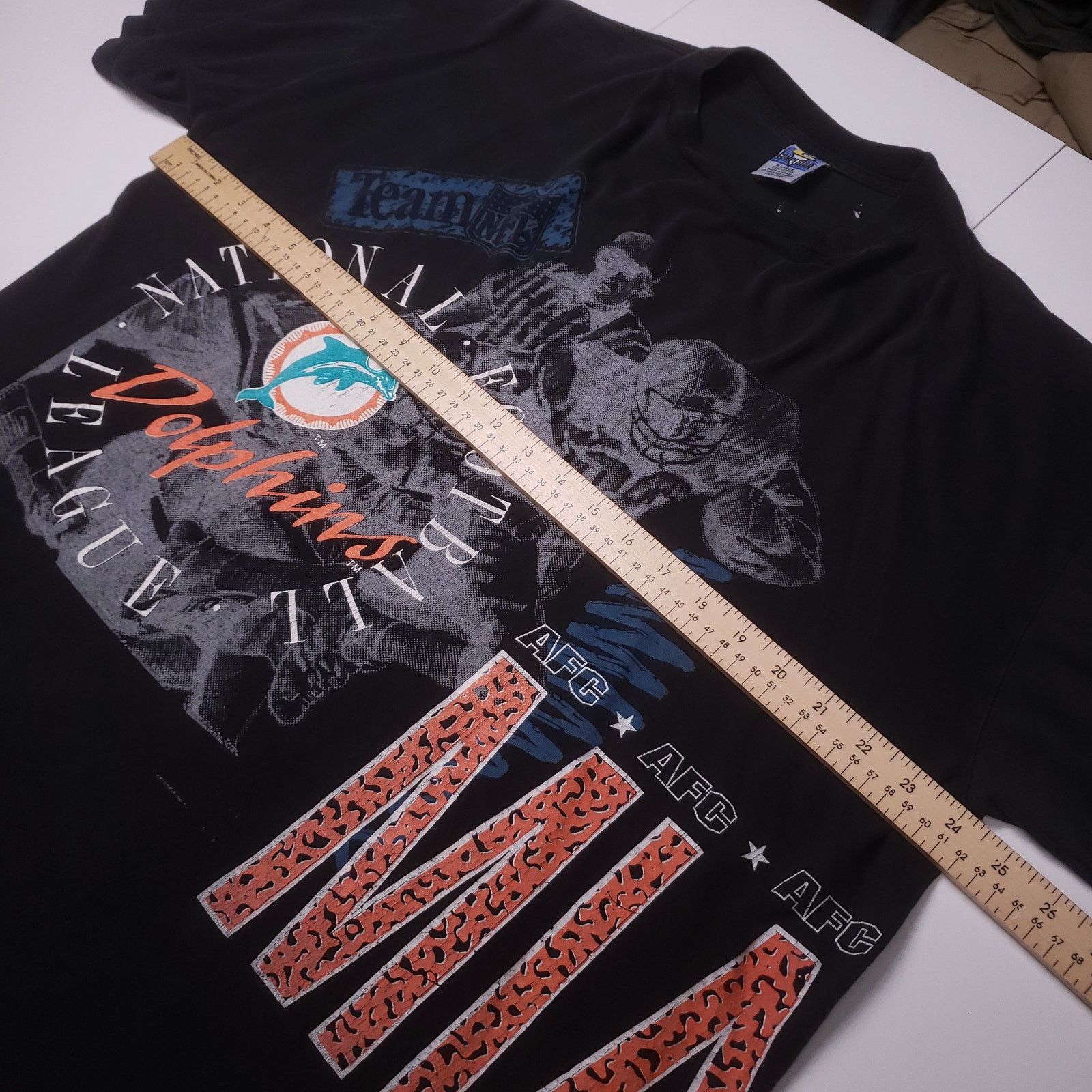 Vintage Vintage 90s Miami Dolphins NFL Football Salem Wrap Around XL Size US XL / EU 56 / 4 - 6 Thumbnail