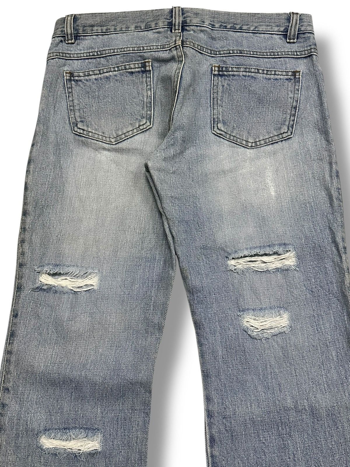 Japanese Brand Distressed Vintage Foolish Japan Jeans Wideleg Style Faded Size US 31 - 5 Thumbnail