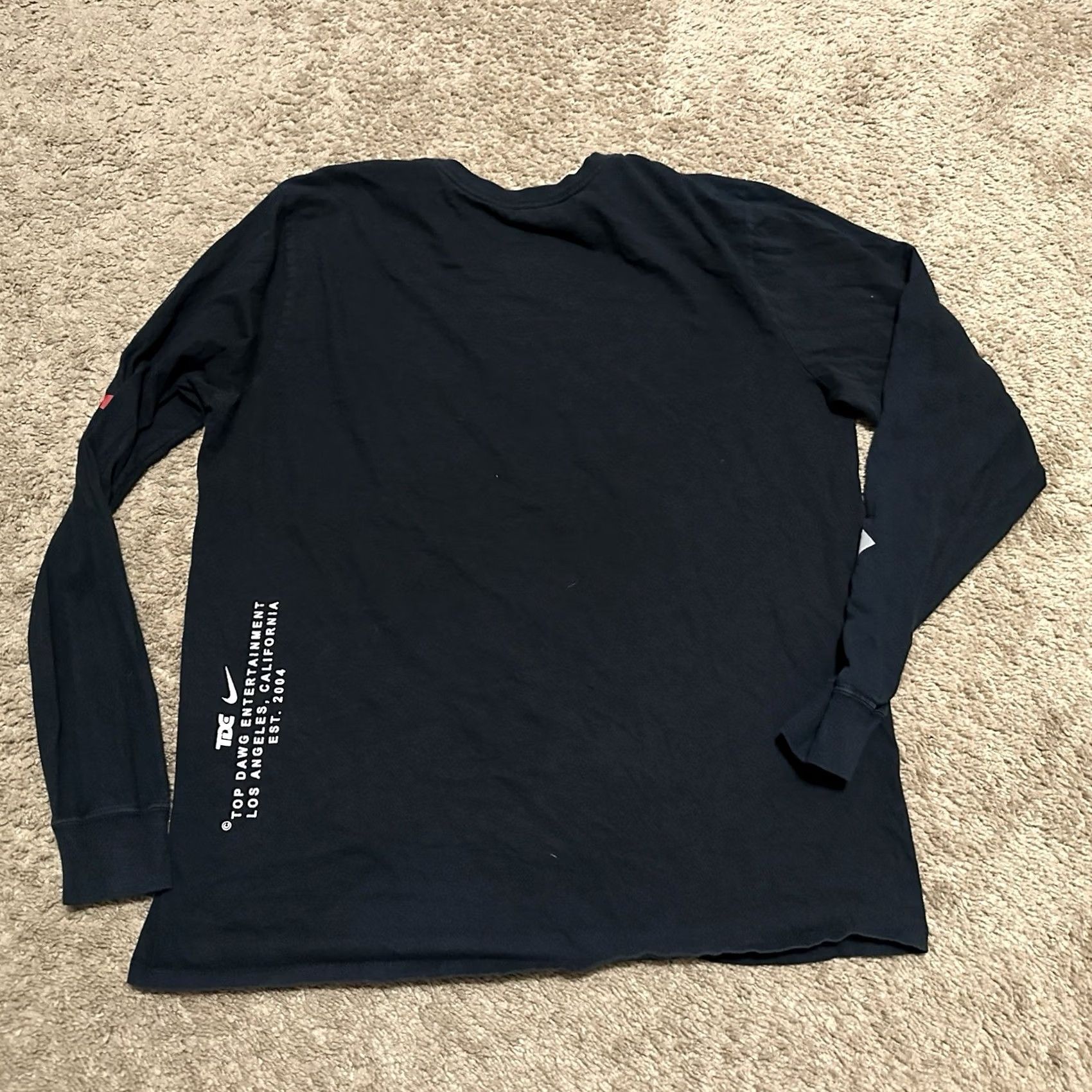 Nike Nike TDE Top Dawg Entertainment Shirt Mens Large Long Sleeve Black Size US L / EU 52-54 / 3 - 6 Thumbnail