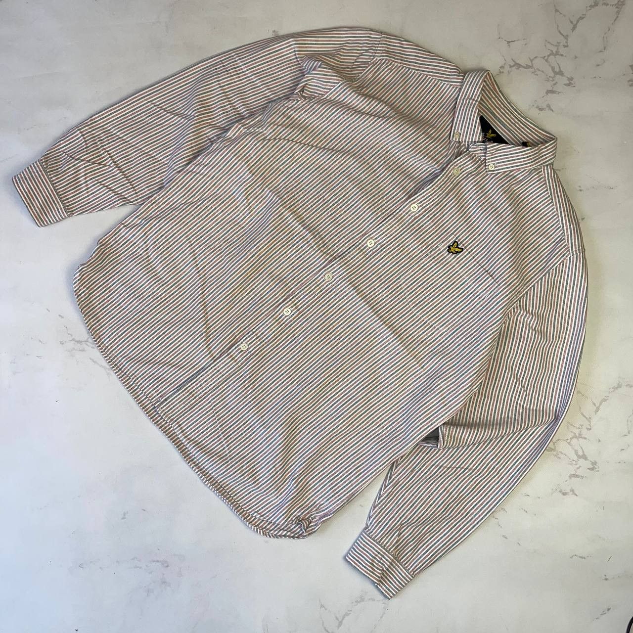 Lyle & Scott Lyle & Scott Striped Slim Fit Oxford Shirts Button Up Sz XL Size US XL / EU 56 / 4 - 2 Thumbnail