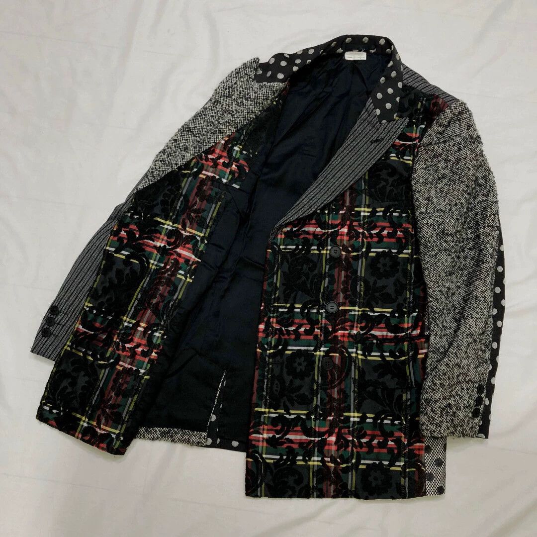 Comme des Garcons Comme des Garçons 12AW Patchwork Runway Jacket XS Size XS / US 0-2 / IT 36-38 - 3 Thumbnail