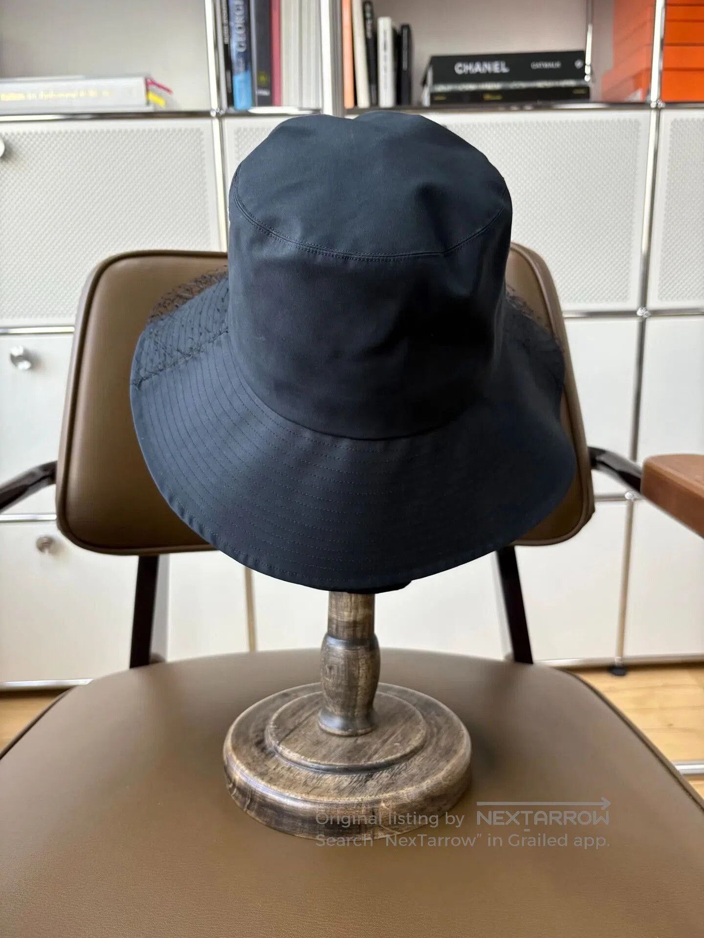 Dior Dior Black Monogram Lace Fisherman Hat. Size ONE SIZE - 3 Thumbnail