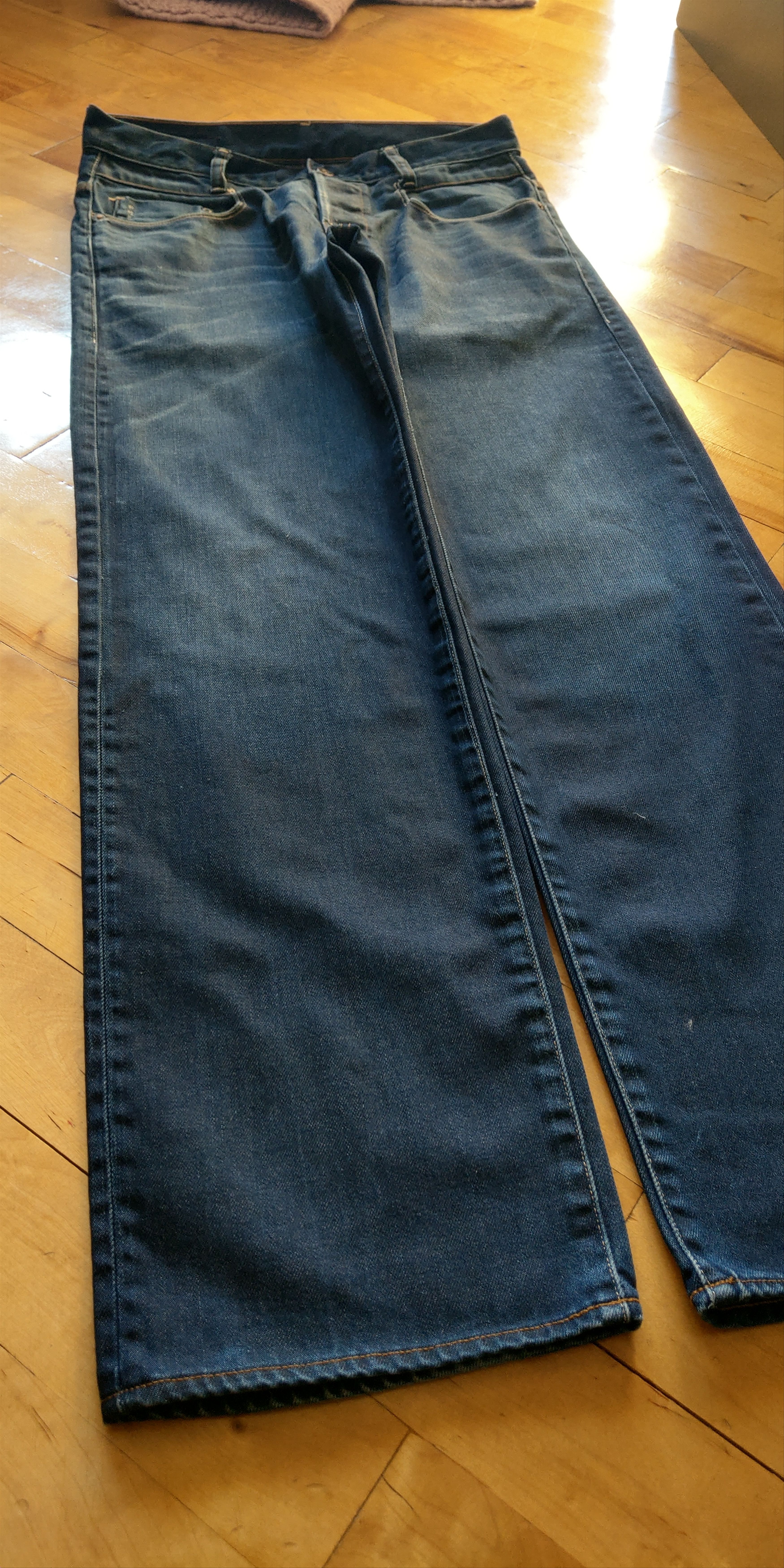 G-Star Flared Raw Denim Stacked Pants Skinny Baggy Alt Neo Goth 31 Size US 31 - 5 Thumbnail