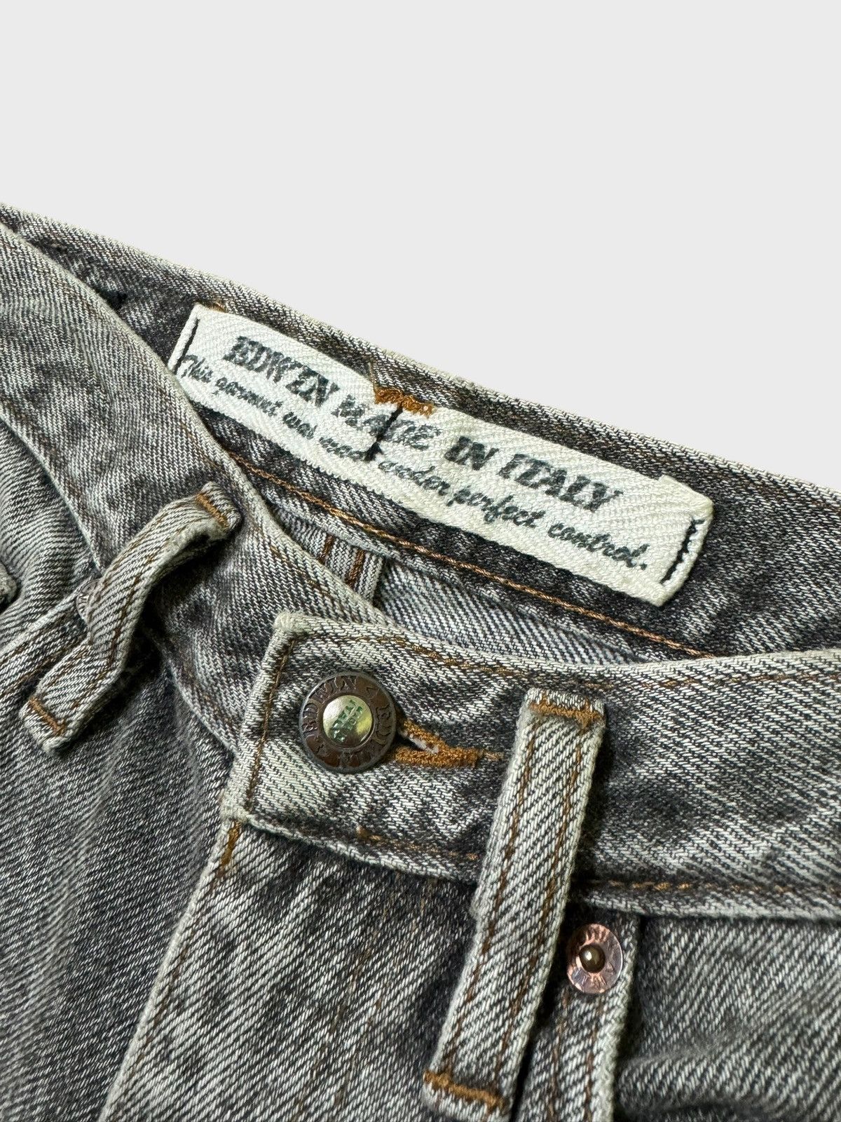 Edwin × Hysteric Glamour × If Six Was Nine VINTAGE EDWIN ITALY DISTRESSED JEANS RARE Size US 27 - 9 Thumbnail