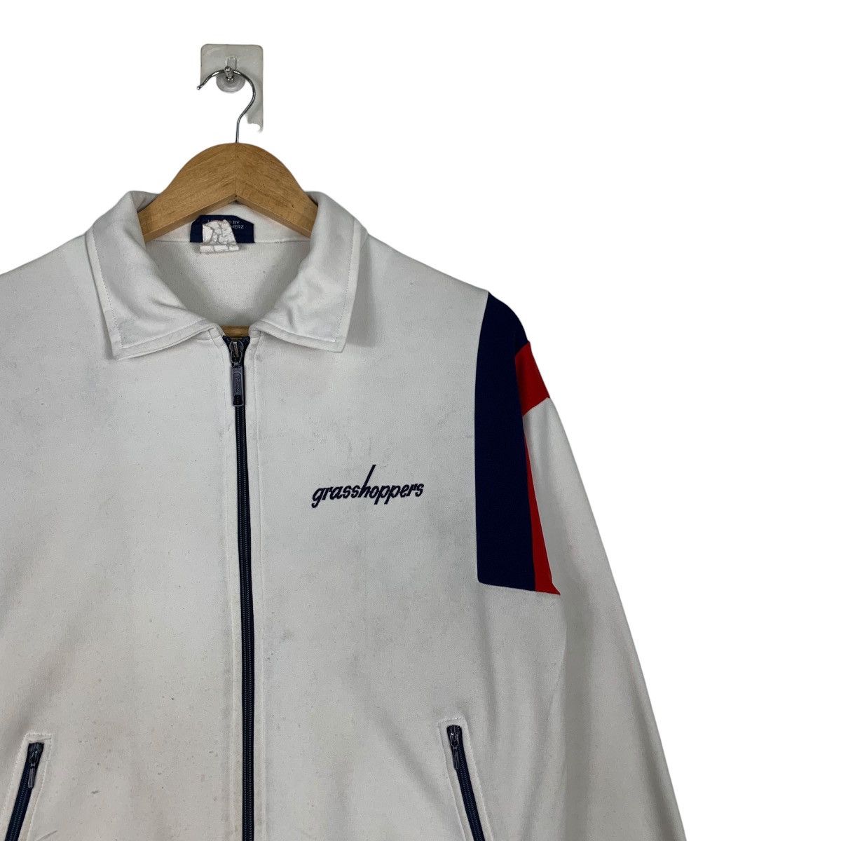 Japanese Brand GLASSHOPPERS Embroidery Small Logo Sweater Jacket #1155-C53 Size US S / EU 44-46 / 1 - 5 Thumbnail