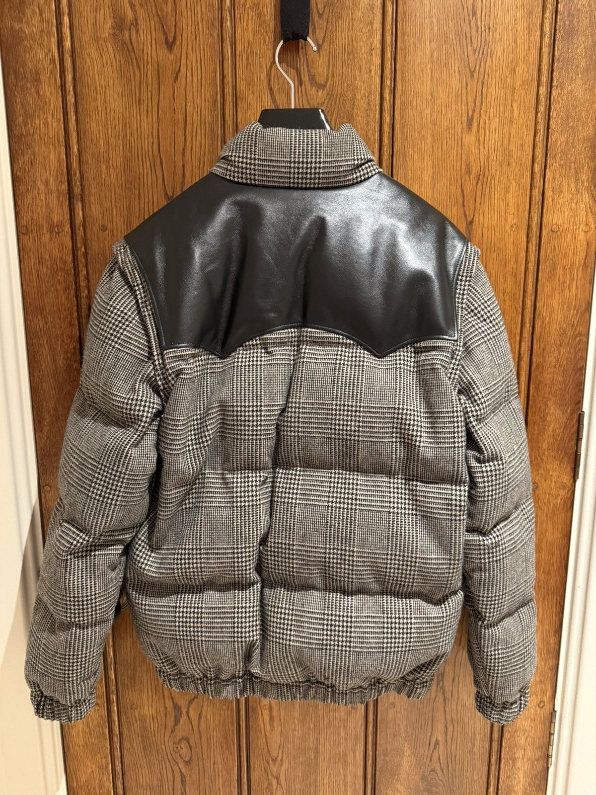 Celine $3.7k FW19 Celine Prince of Wales check leather puffa coat Size US M / EU 48-50 / 2 - 14 Thumbnail
