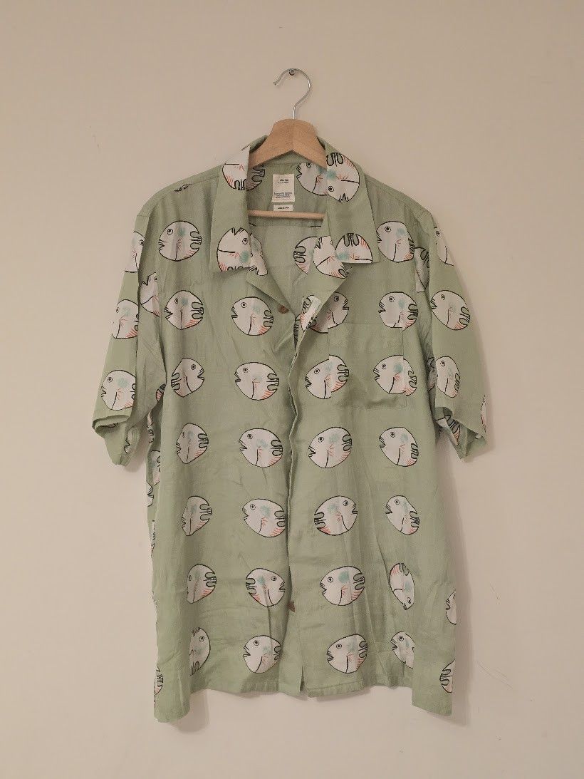 Visvim visvim Fishy Shirt 5 Green - DMC99 Size US XXL / EU 58 / 5 - 1 Thumbnail