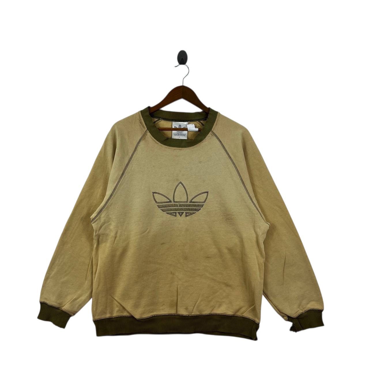 Adidas Vintage ADIDAS ORIGINALS TREFOIL Distress Thrashed Sweatshir Size US XXL / EU 58 / 5 - 3 Thumbnail