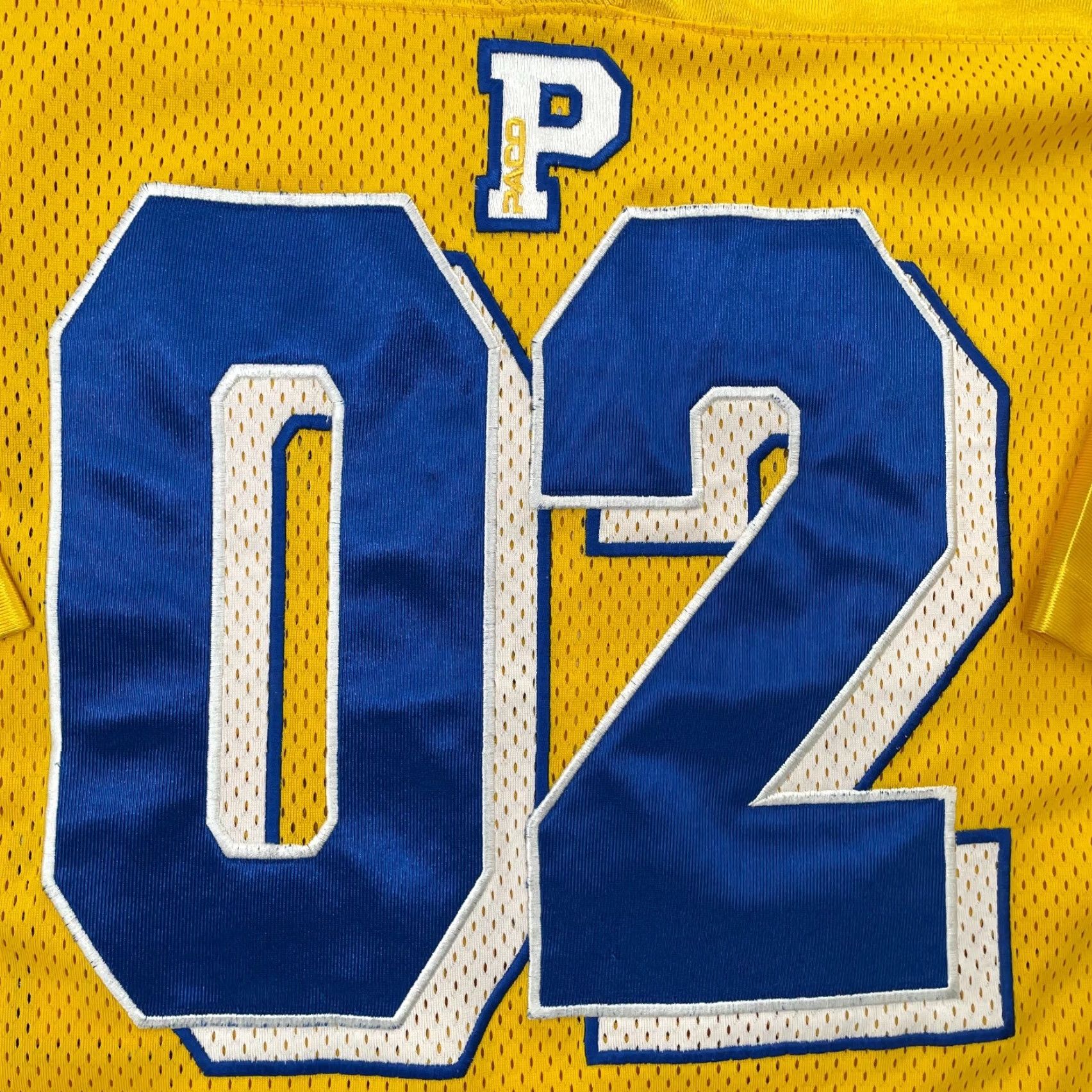 Vintage VINTAGE Paco Athletics Shirt Adult 2XL Yellow Football Jersey 90s Streetwear Mens Shirt Size US XXL / EU 58 / 5 - 5 Thumbnail