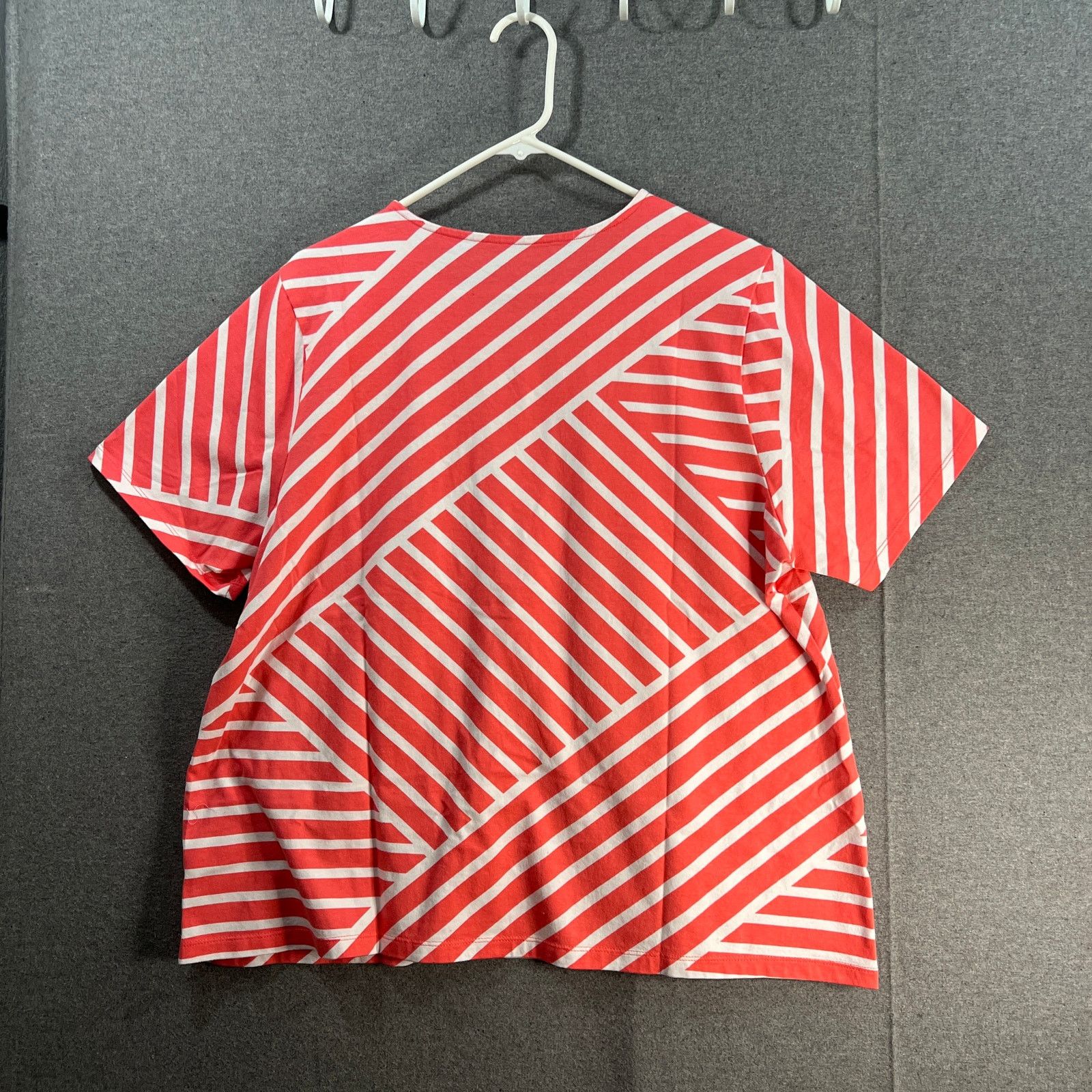 Other Sport Savvy Criss-Cross Jersey Round Neck Top Size XL / US 12-14 / IT 48-50 - 2 Thumbnail
