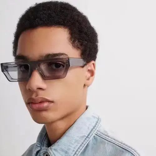 Electric Visual × Vintage Rectangle Clear Gray Sun Glasses Size ONE SIZE - 1 Thumbnail
