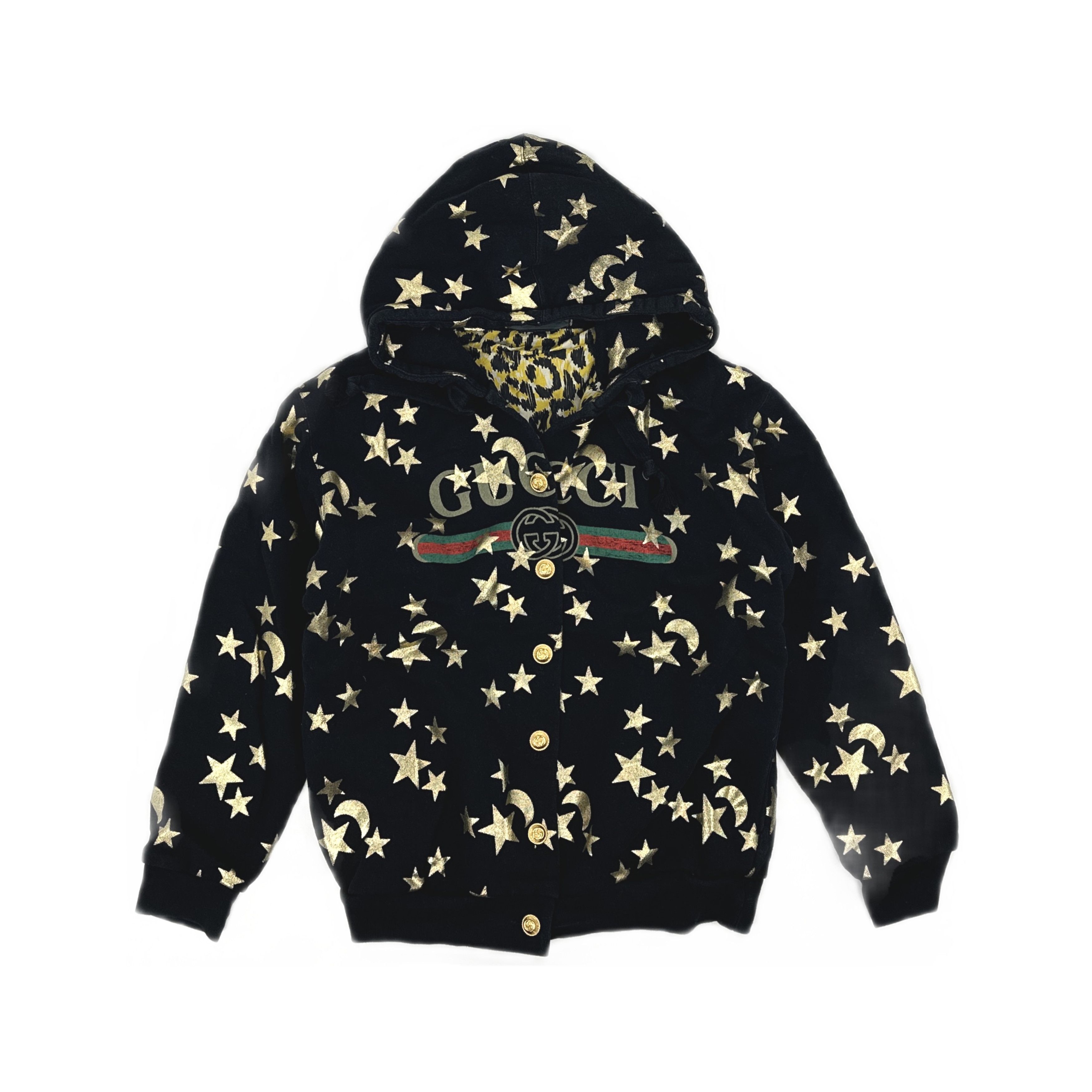 Gucci Gucci Star Moon Print Button Hoodie Size S Size S / US 4 / IT 40 - 1 Thumbnail